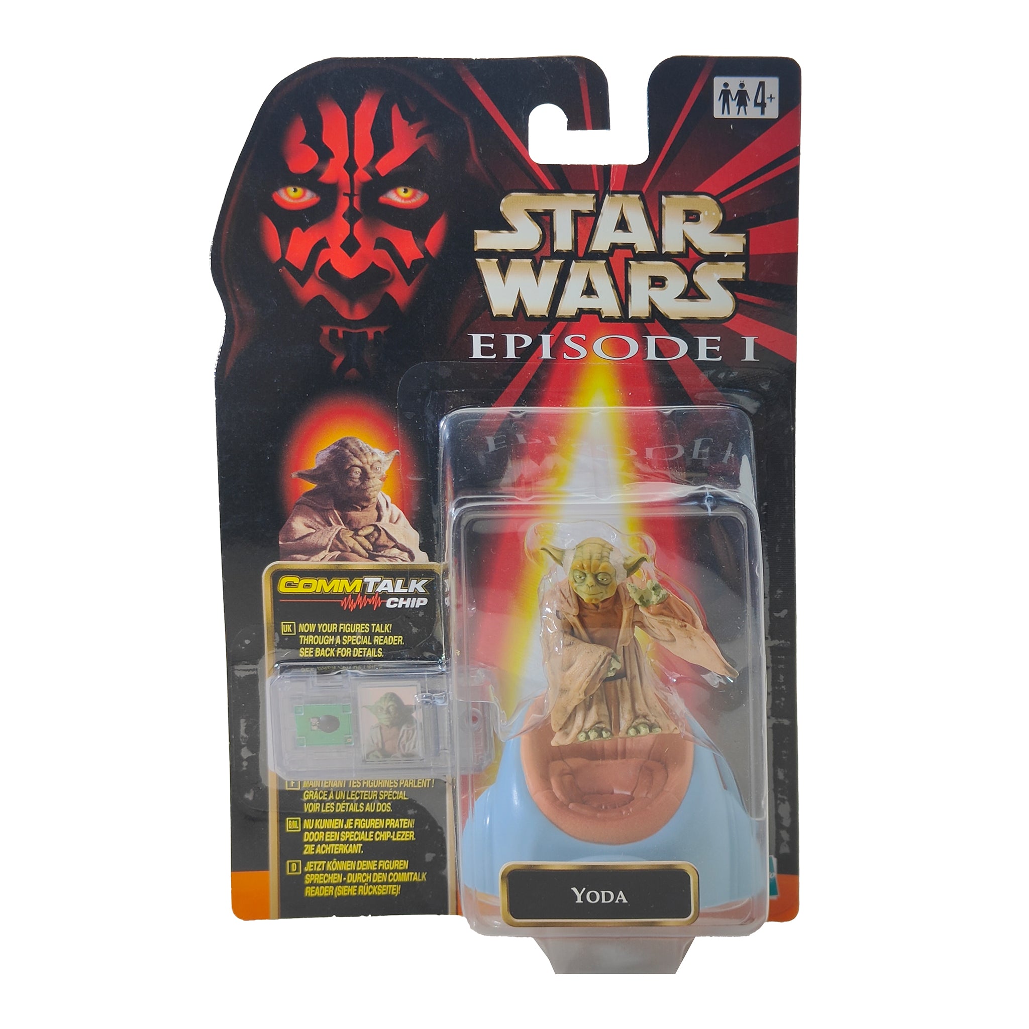 Star Wars Episode 1 Yoda CommTech Chip 3.75 Inch Action Figure Hasbro 1999 – Gargoyles, Hasbro, 9.5 cm, 1999, pre-owned collector piece, Uncanny Collectibles Dublin Ireland