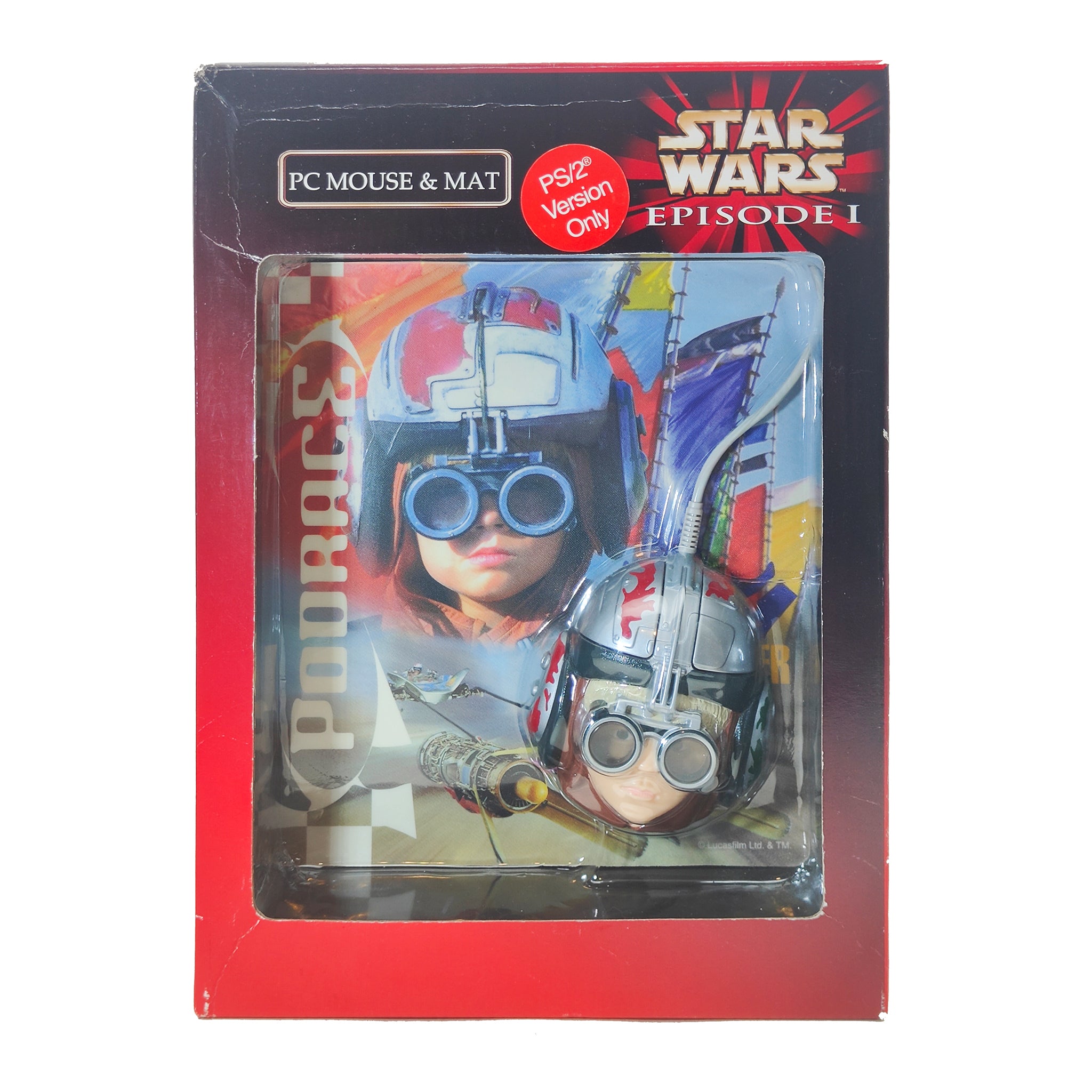 Star Wars Episode I Anakin Skywalker Podracer PC Mouse & Mat Set – Star Wars, Vintage Brands, -, 1999, pre-owned collector piece, Uncanny Collectibles Dublin Ireland