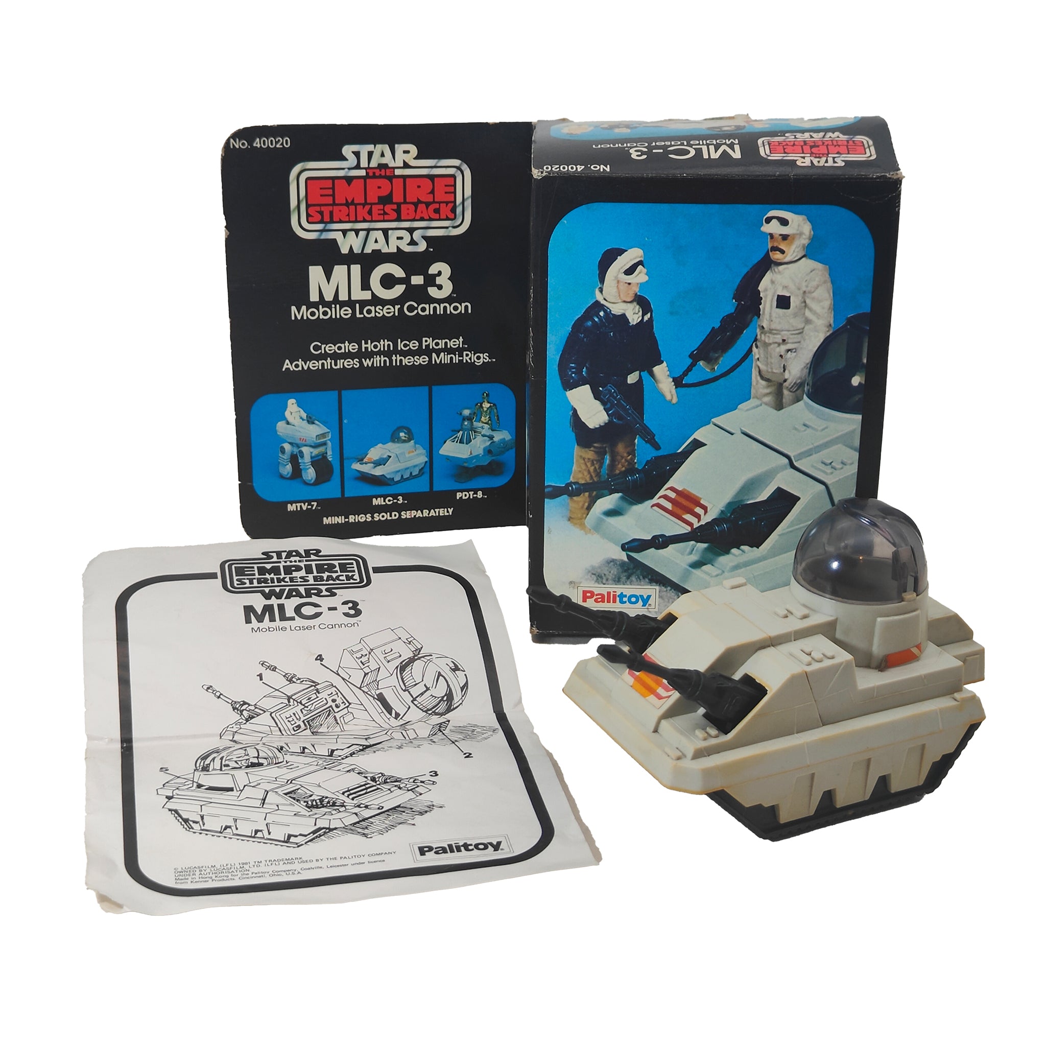 Star Wars ESB MLC-3 Mobile Laser Cannon 3.75 Inch Scale Palitoy 1981  40020 – Star Wars, Palitoy, 9.5 cm, 1983, pre-owned collector piece, Uncanny Collectibles Dublin Ireland