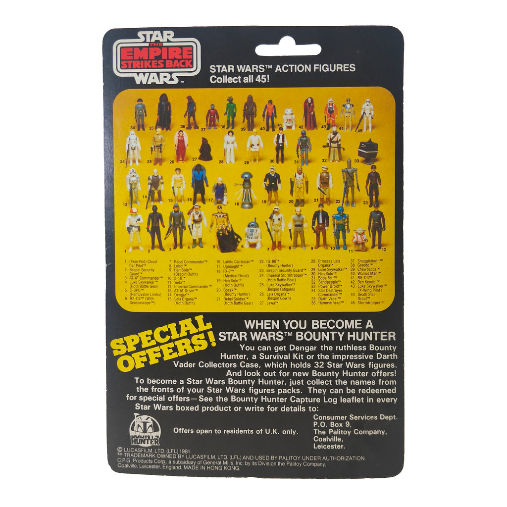 Star Wars ESB ROTJ Luke Skywalker Bespin Fatigues Palitoy Cardbacks 3.75 inch