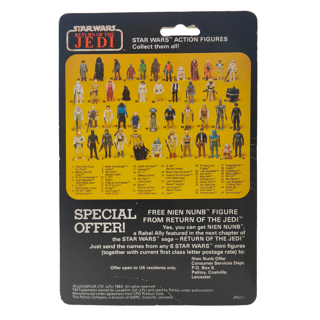 Star Wars ESB ROTJ Luke Skywalker Bespin Fatigues Palitoy Cardbacks 3.75 inch