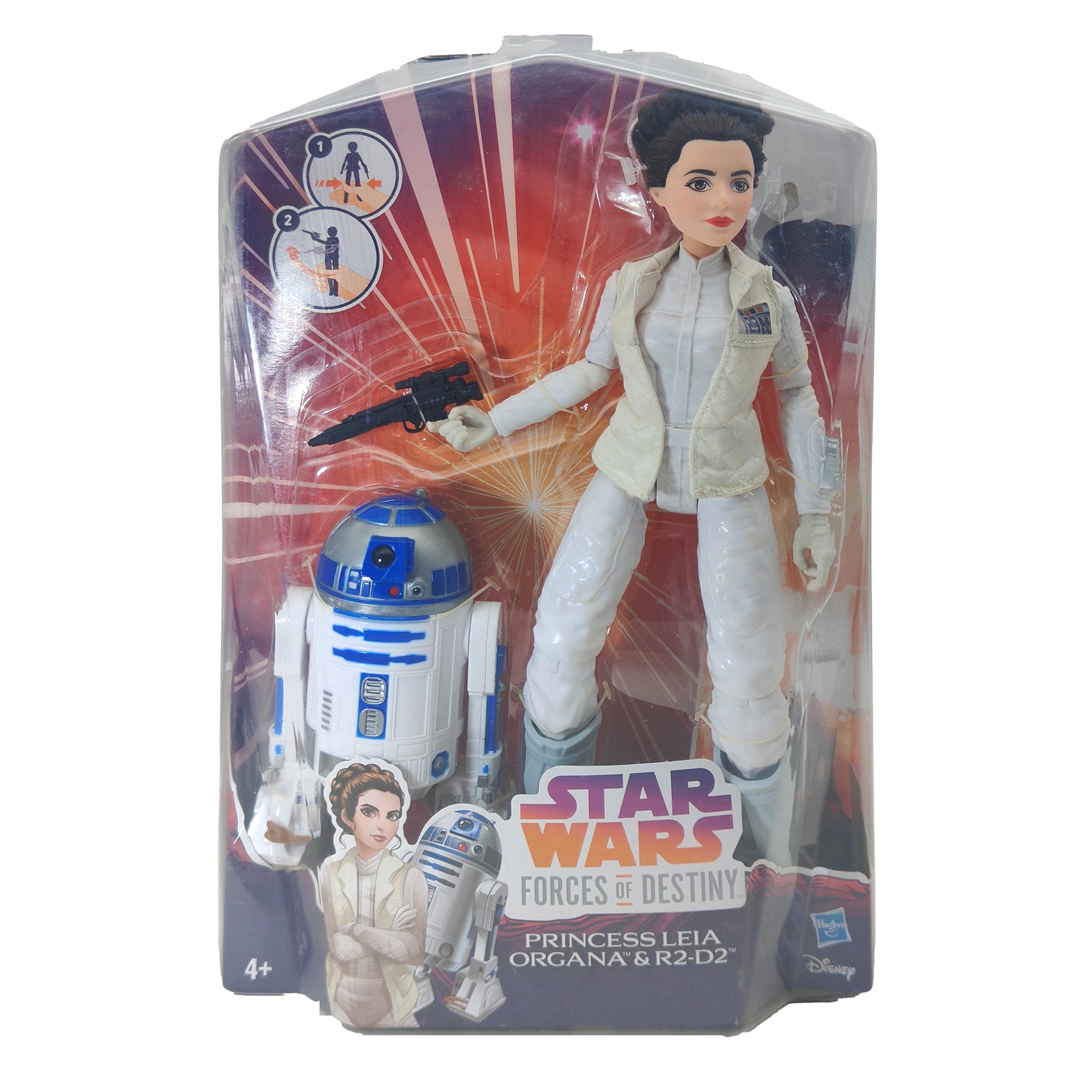 Star Wars Forces Of Destiny Princess Leia Organa & R2-D2 Action Figure 2016 30cm – Star Wars, Hasbro, 30 cm, 2016, pre-owned collector piece, Uncanny Collectibles Dublin Ireland