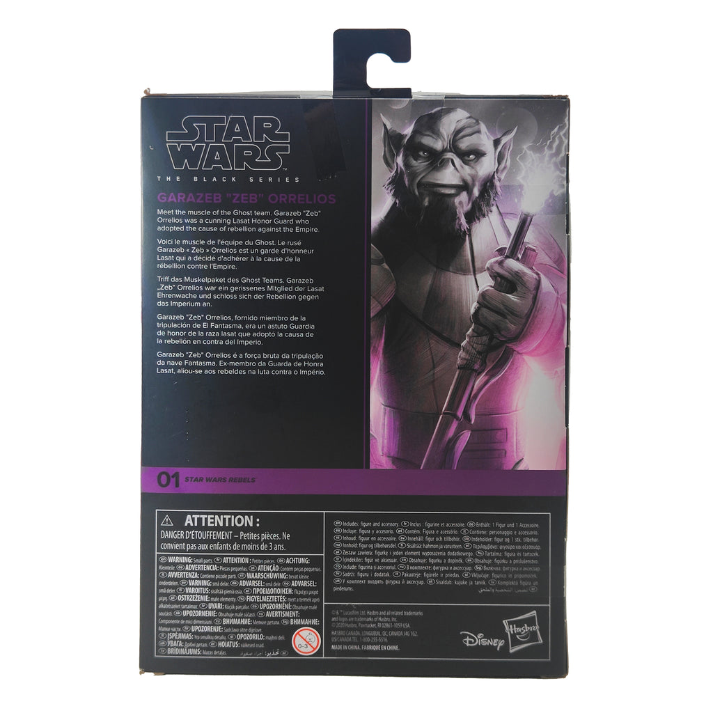 Star Wars Garazeb Zeb Orrelios Rebels Deluxe Black Series Action Figure
