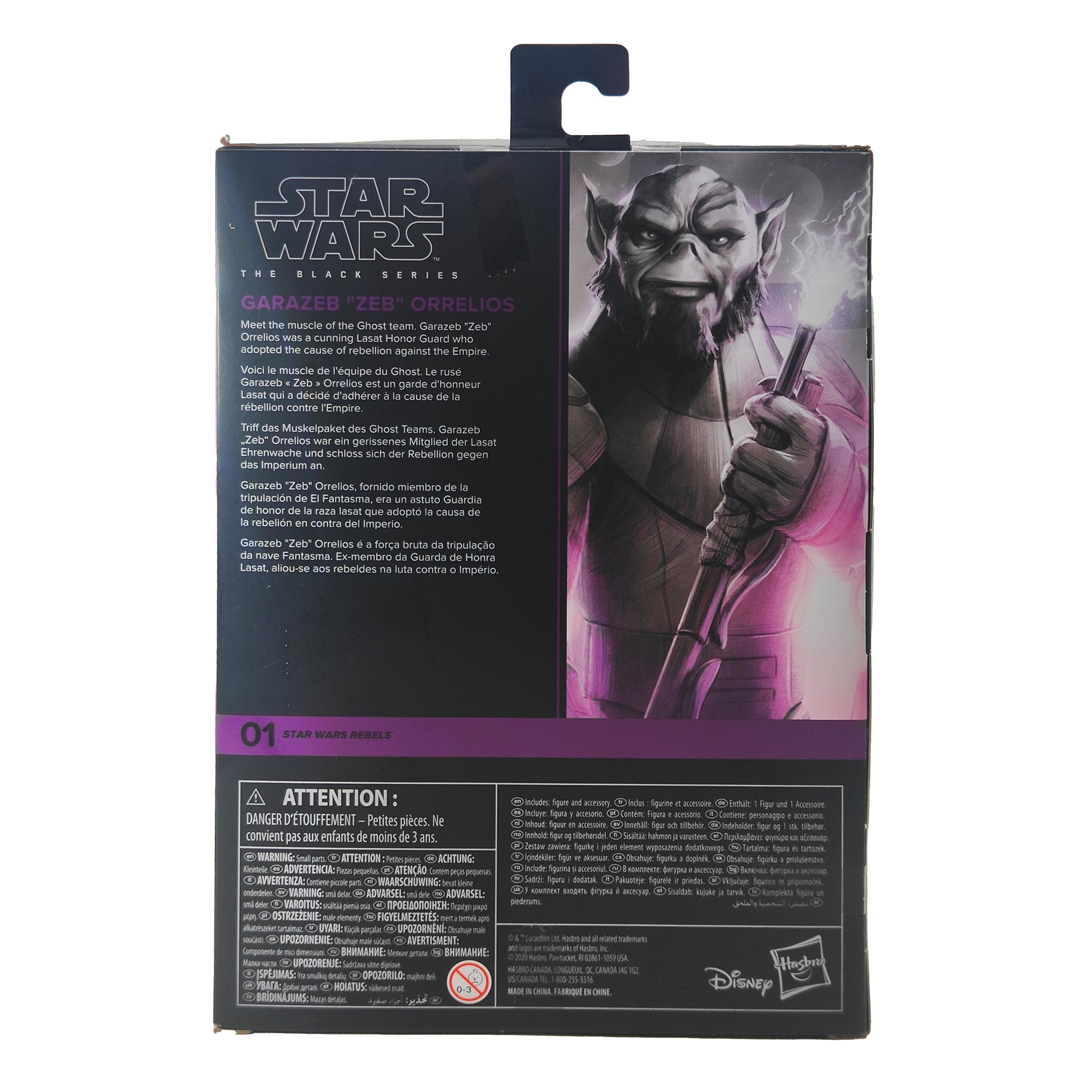 Star Wars Garazeb Zeb Orrelios Rebels Deluxe Black Series Action Figure
