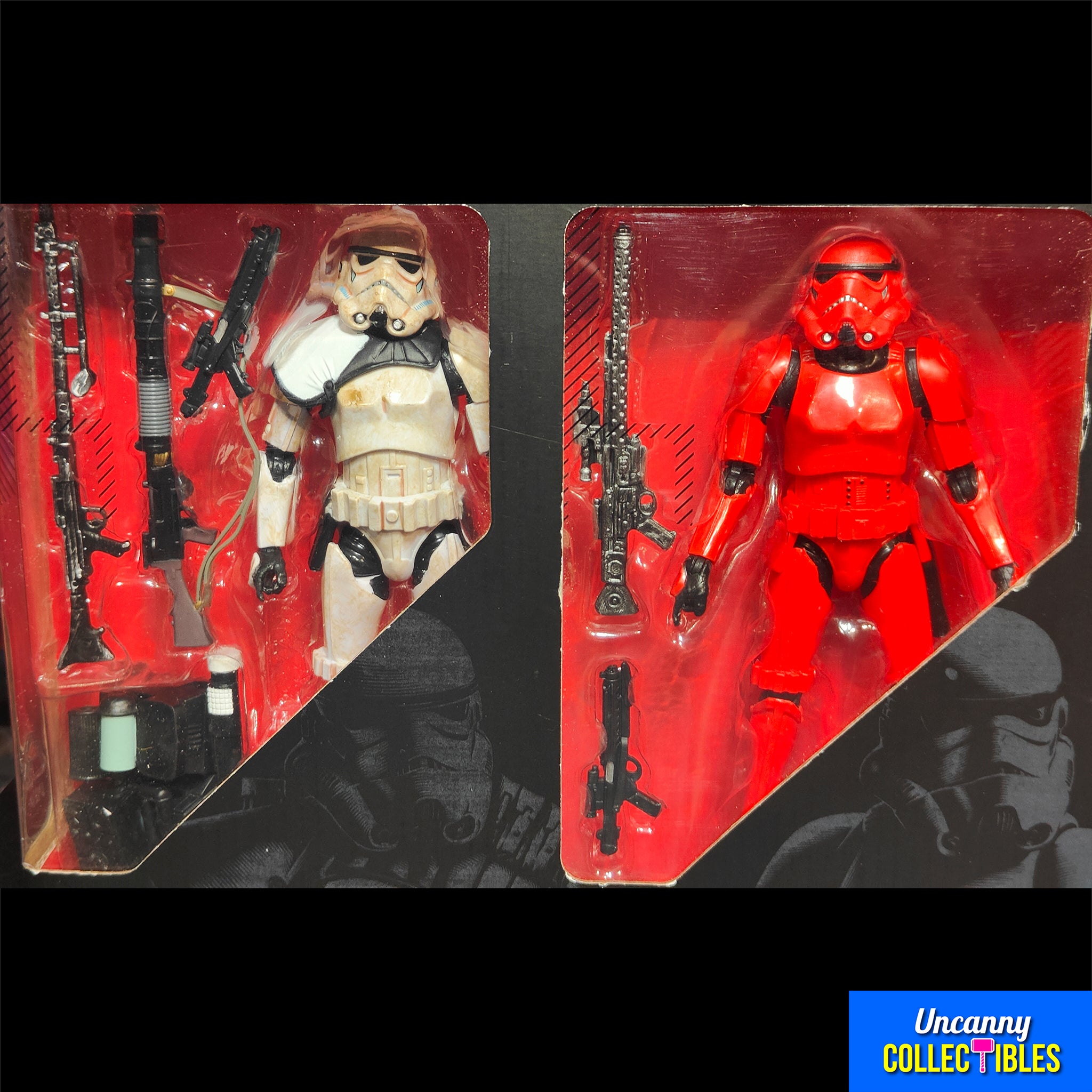 Star Wars Imperial Forces Crimson Stormtrooper R2-Q5 Black Series 4 Pack 2015