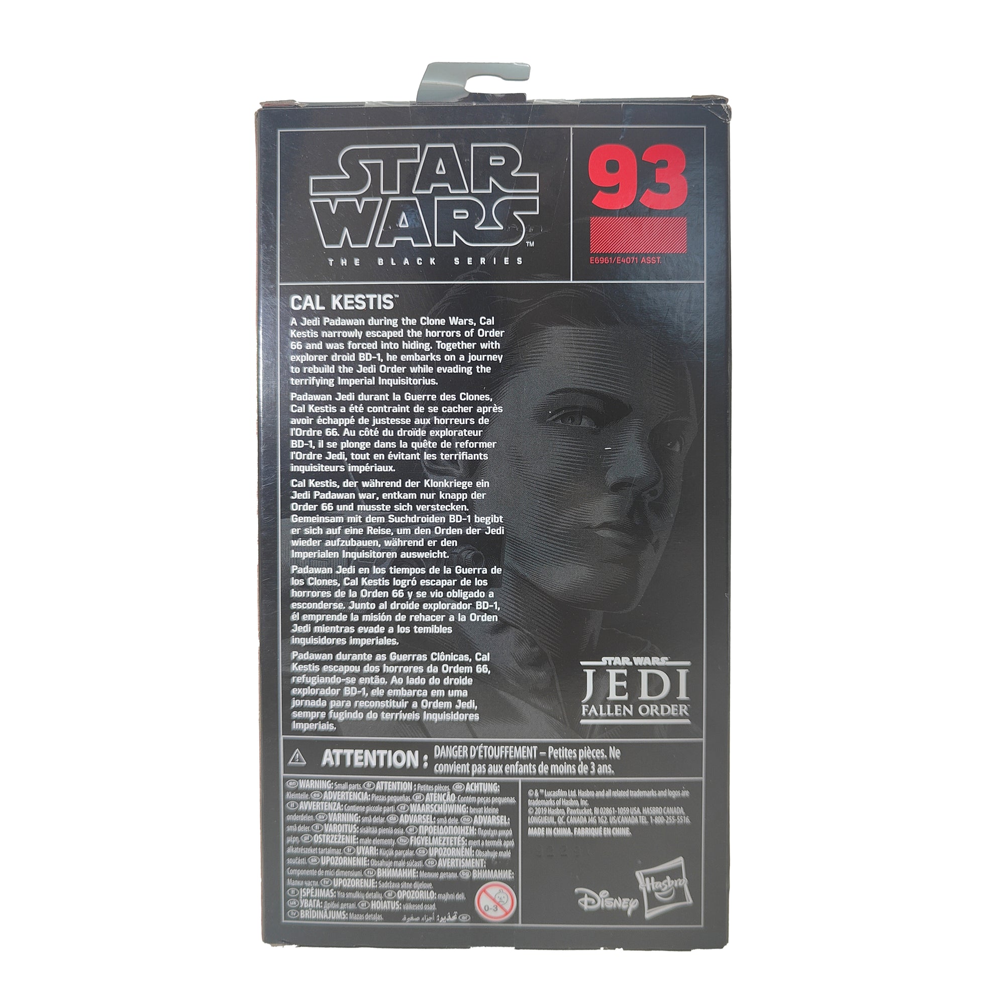 Star Wars Jedi Fallen Order Black Series Cal Kestis Hasbro Action Figure 2019 15cm