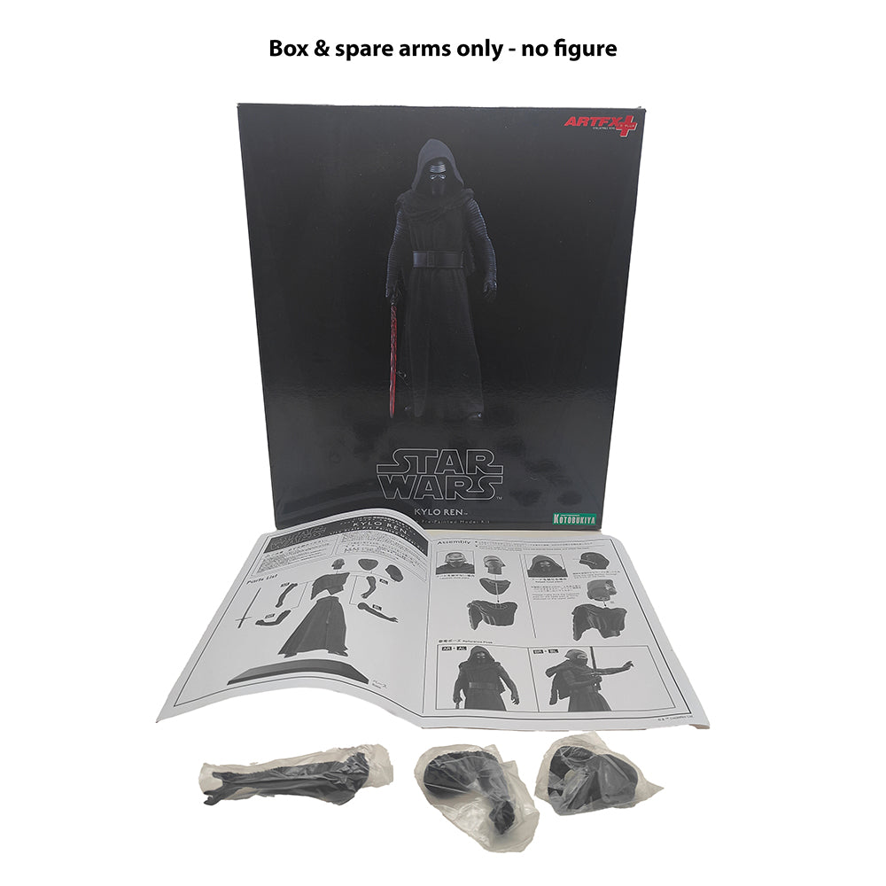 Star Wars Kylo Ren ARTFX+ Kotobukiya 2020 SW109 - BOX and ACCESSORIES ONLY - NO FIGURE – Star Wars, Kotobukiya, 19 cm, 2020, pre-owned collector piece, Uncanny Collectibles Dublin Ireland