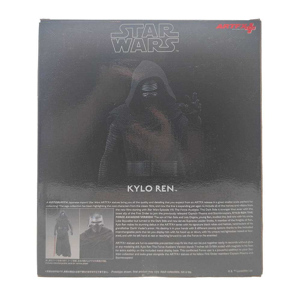 Star Wars Kylo Ren ARTFX+ Kotobukiya 2020 SW109 - BOX and ACCESSORIES ONLY - NO FIGURE – Star Wars, Kotobukiya, 19 cm, 2020, pre-owned collector piece, Uncanny Collectibles Dublin Ireland