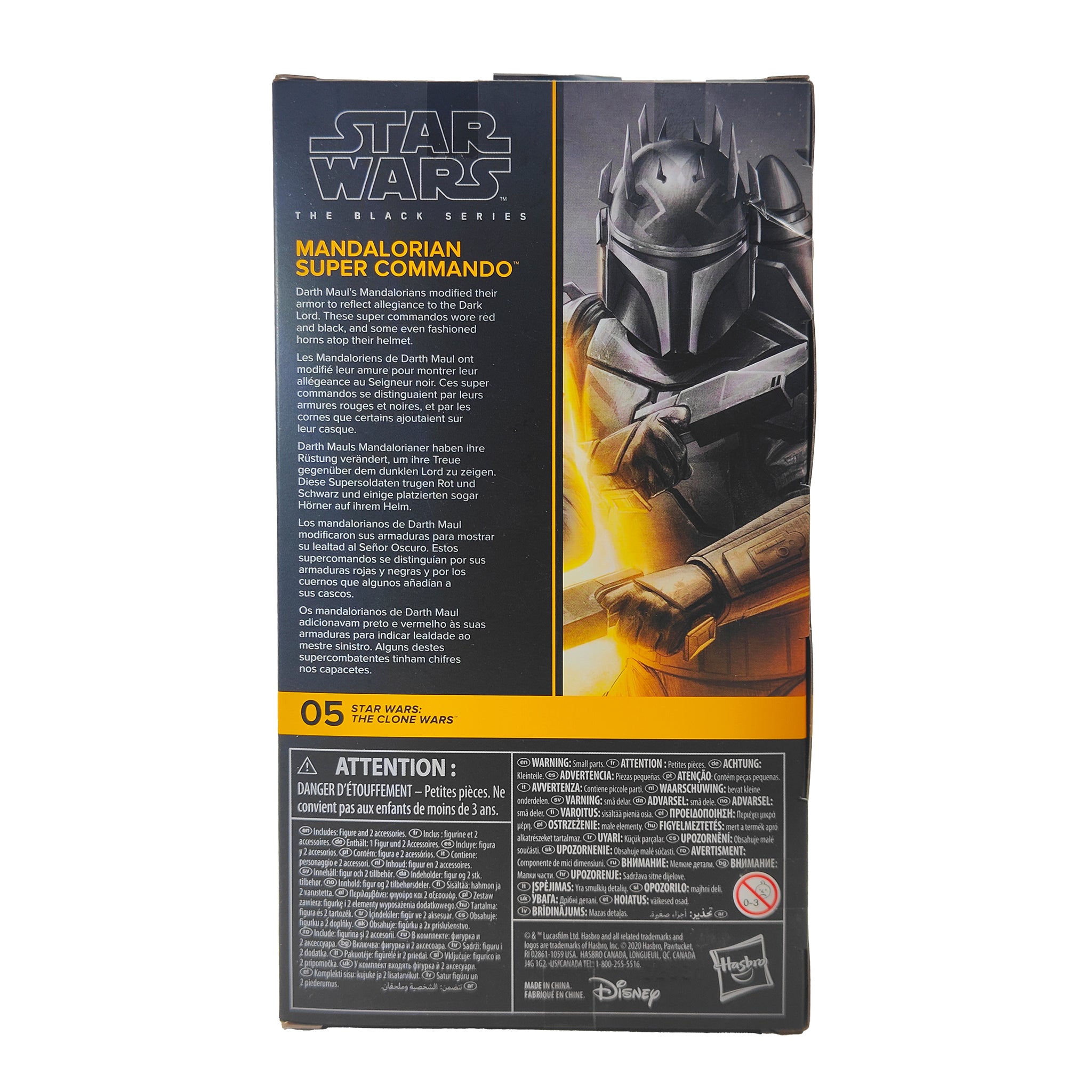 Star Wars Mandalorian Super Commando The Clone Wars Black Series Hasbro Figure