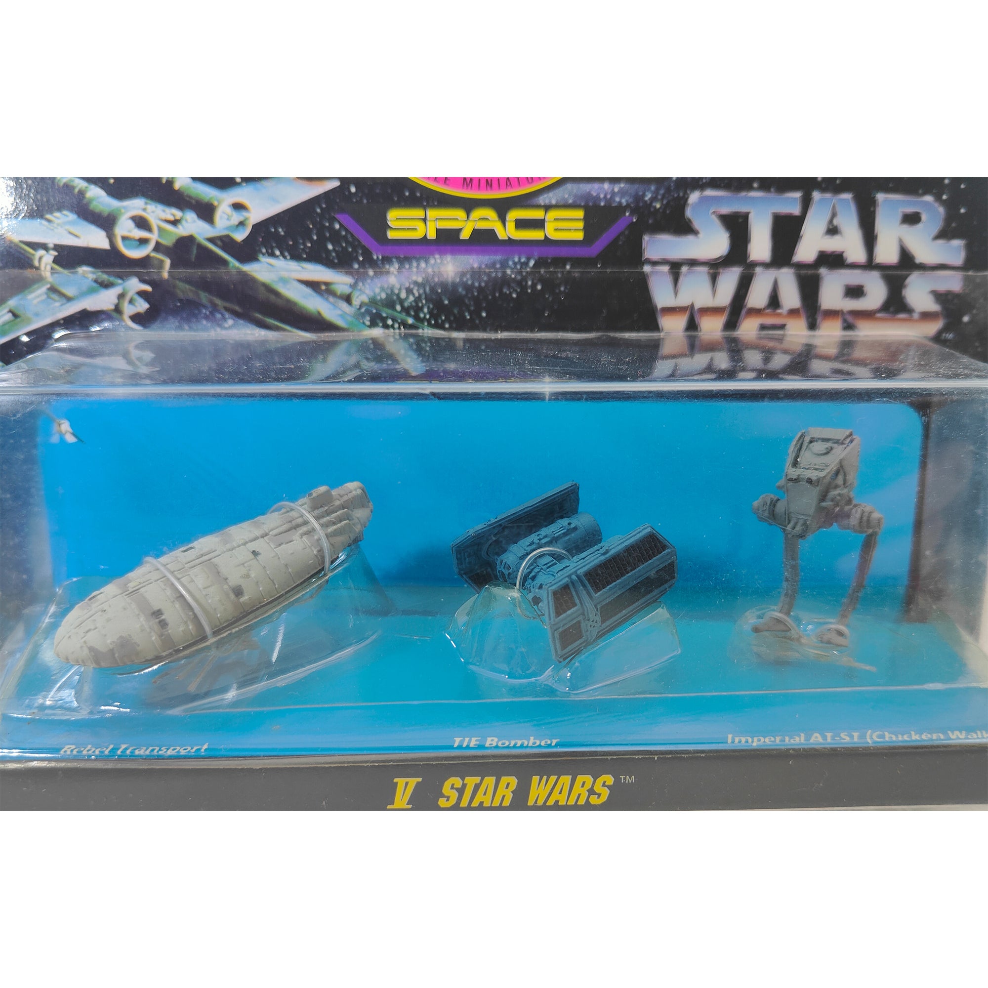Star Wars Micro Machines Space Collection V Rebel Transport TIE Bomber Imperial AT ST