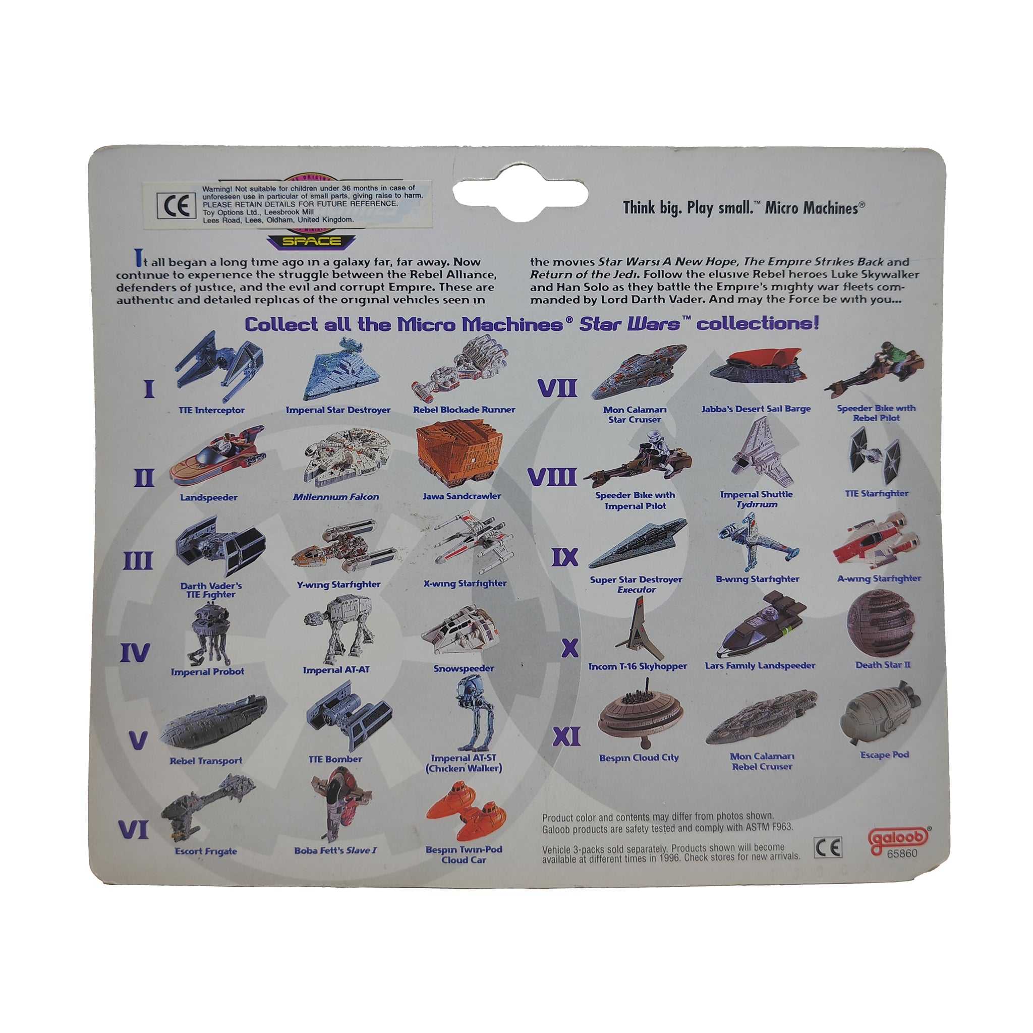 Star Wars Micro Machines Space Collection VII Star Cruiser Sail Barge Speeder Bike – Star Wars, Galoob, 2 cm, 1995, pre-owned collector piece, Uncanny Collectibles Dublin Ireland