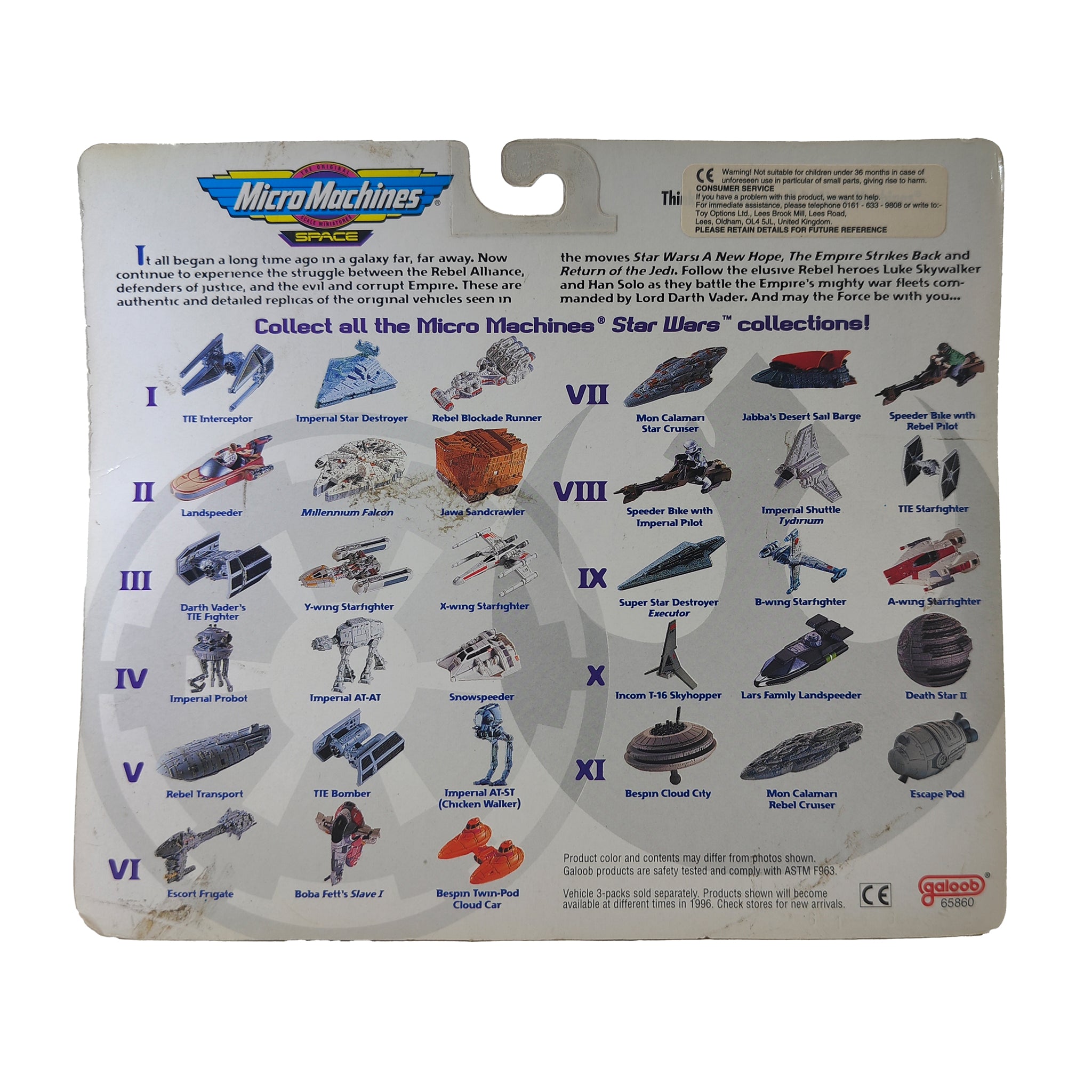 Star Wars Micro Machines Space Collection XI Bespin City Rebel Cruiser Escape Pod – Star Wars, Galoob, 2 cm, 1995, pre-owned collector piece, Uncanny Collectibles Dublin Ireland