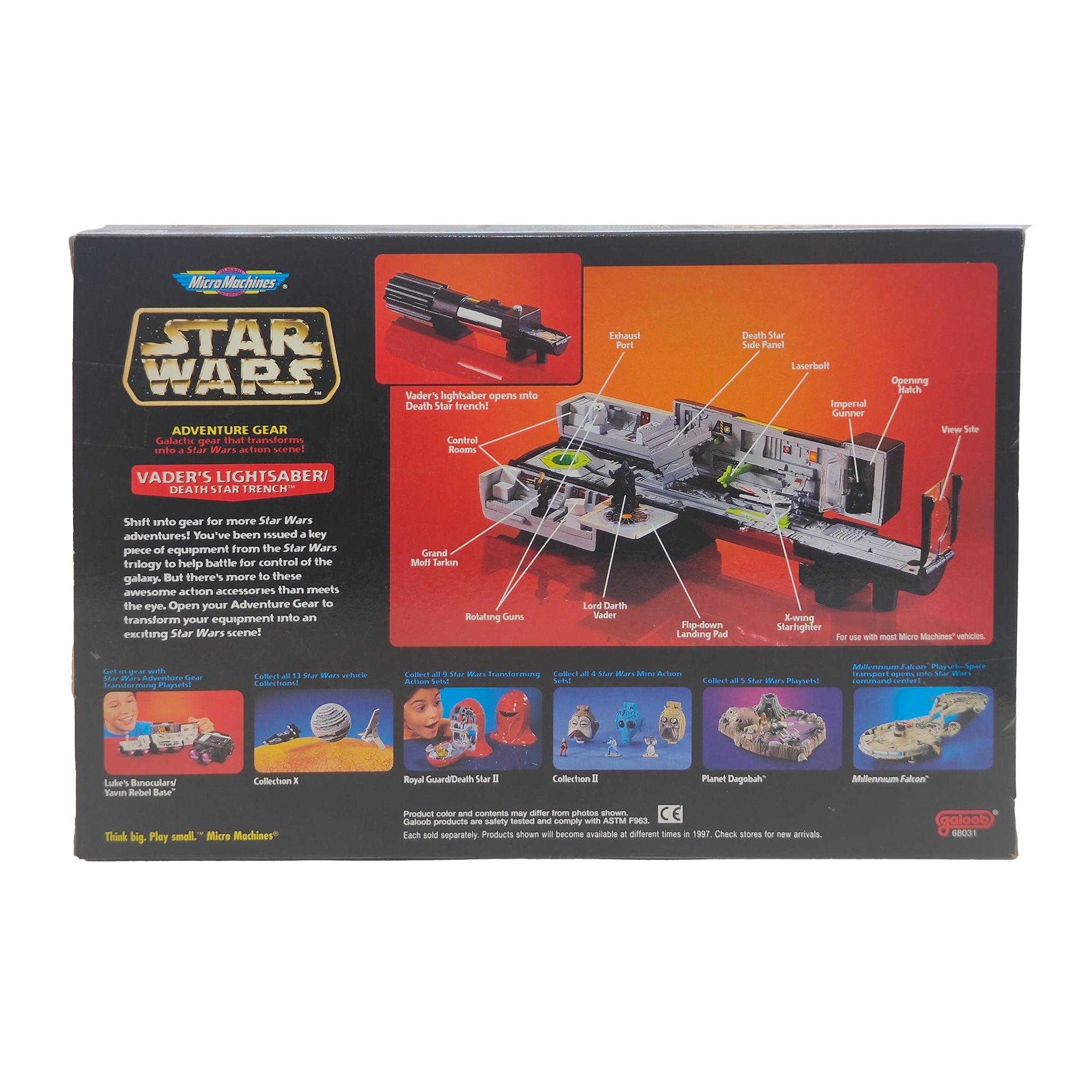 Star Wars Micro Machines Vaders Lightsaber Death Star Trench Galoob 1996 – Star Wars, Galoob, 2 cm, 1996, pre-owned collector piece, Uncanny Collectibles Dublin Ireland