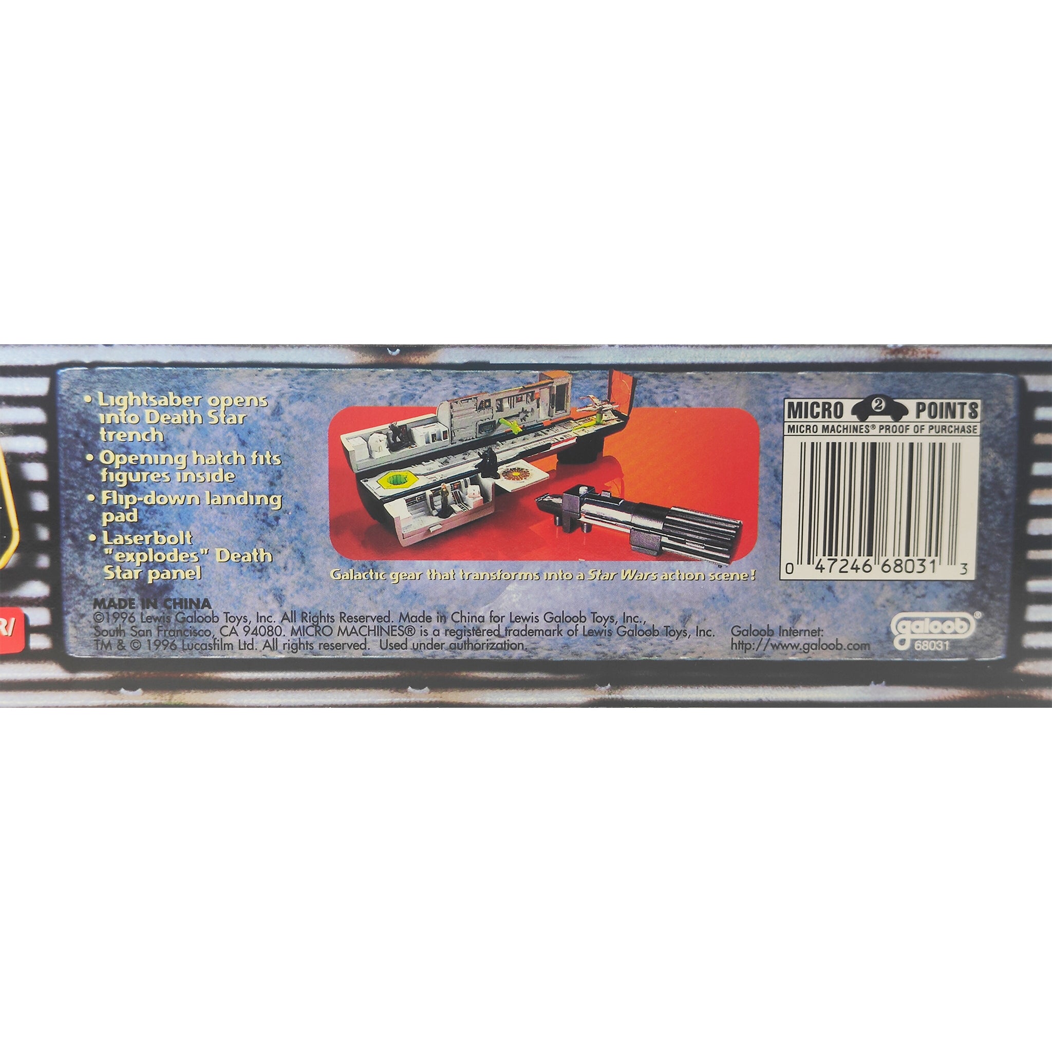 Star Wars Micro Machines Vaders Lightsaber Death Star Trench Galoob 1996 – Star Wars, Galoob, 2 cm, 1996, pre-owned collector piece, Uncanny Collectibles Dublin Ireland