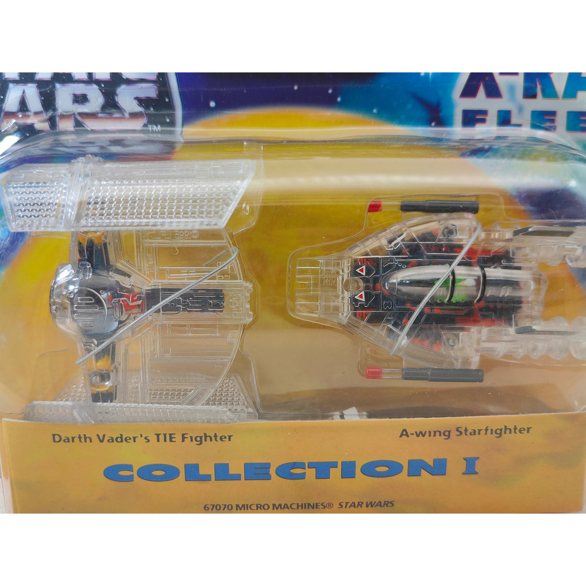 Star Wars Micro Machines X Ray Fleet Collection I Vaders TIE Fighter A Wing – Star Wars, Galoob, 2 cm, 1996, pre-owned collector piece, Uncanny Collectibles Dublin Ireland