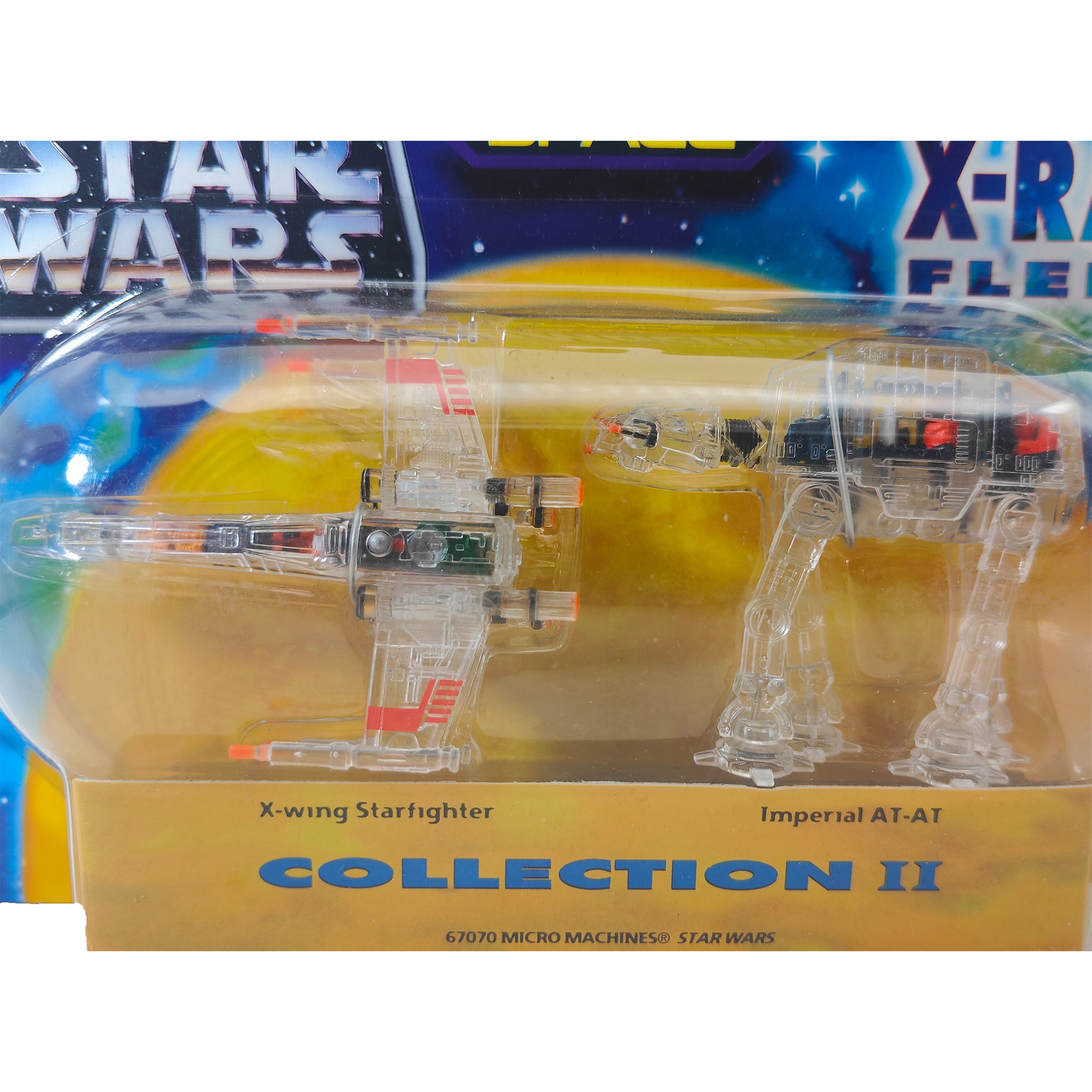 Star Wars Micro Machines X Ray Fleet Collection II  X Wing AT AT – Star Wars, Galoob, 2 cm, 1996, pre-owned collector piece, Uncanny Collectibles Dublin Ireland