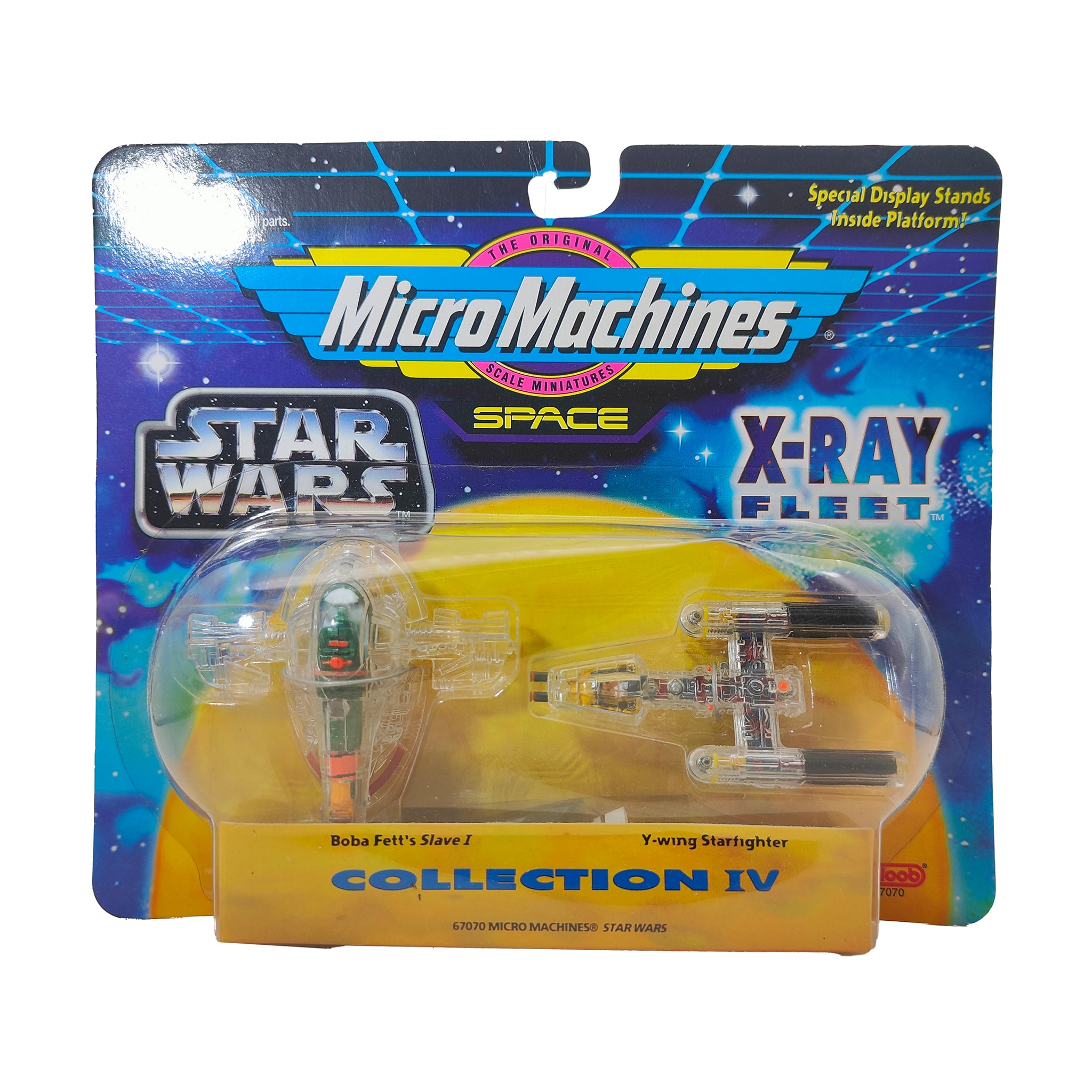 Star Wars Micro Machines X Ray Fleet Collection IV Slave I Y Wing – Star Wars, Galoob, 2 cm, 1996, pre-owned collector piece, Uncanny Collectibles Dublin Ireland