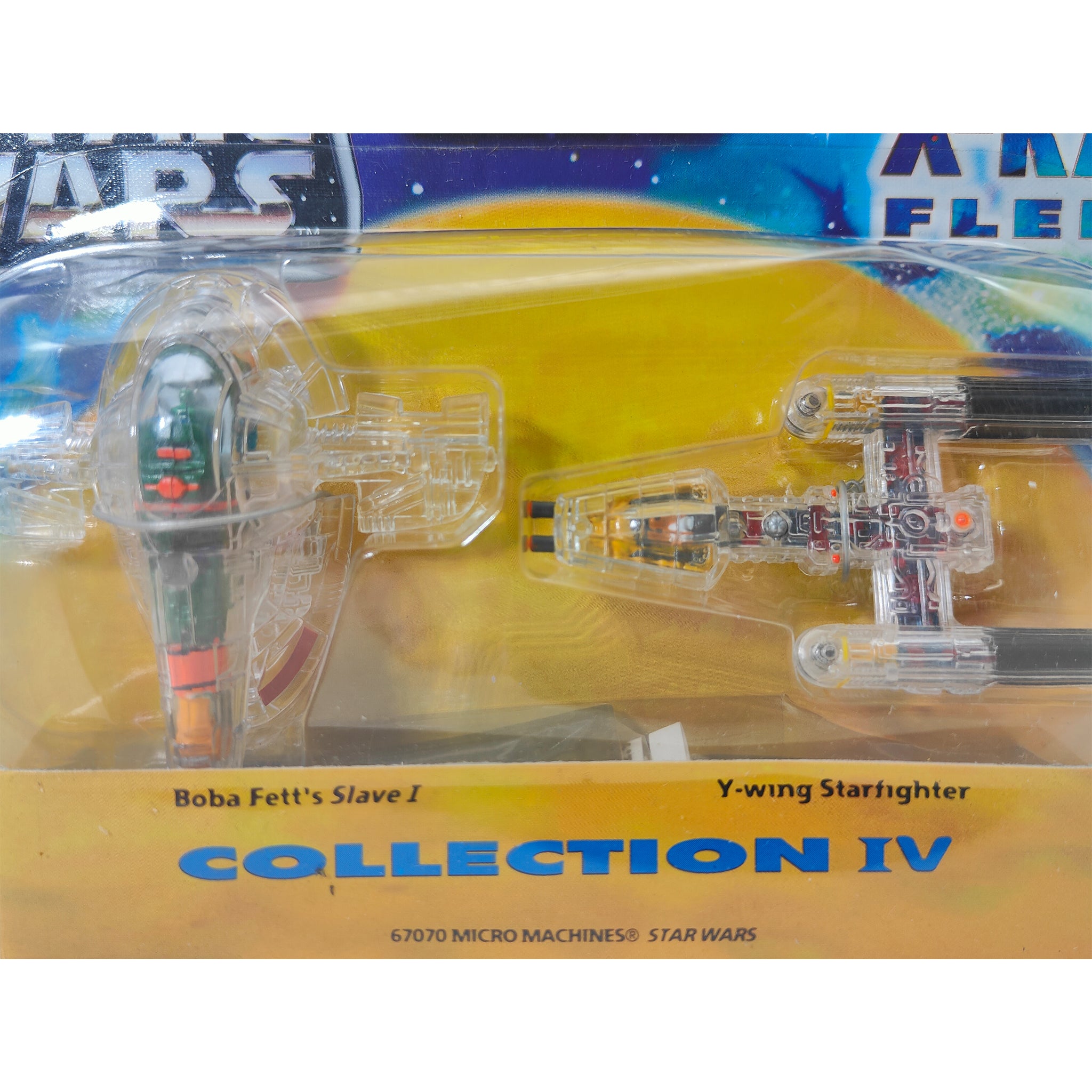 Star Wars Micro Machines X Ray Fleet Collection IV Slave I Y Wing – Star Wars, Galoob, 2 cm, 1996, pre-owned collector piece, Uncanny Collectibles Dublin Ireland