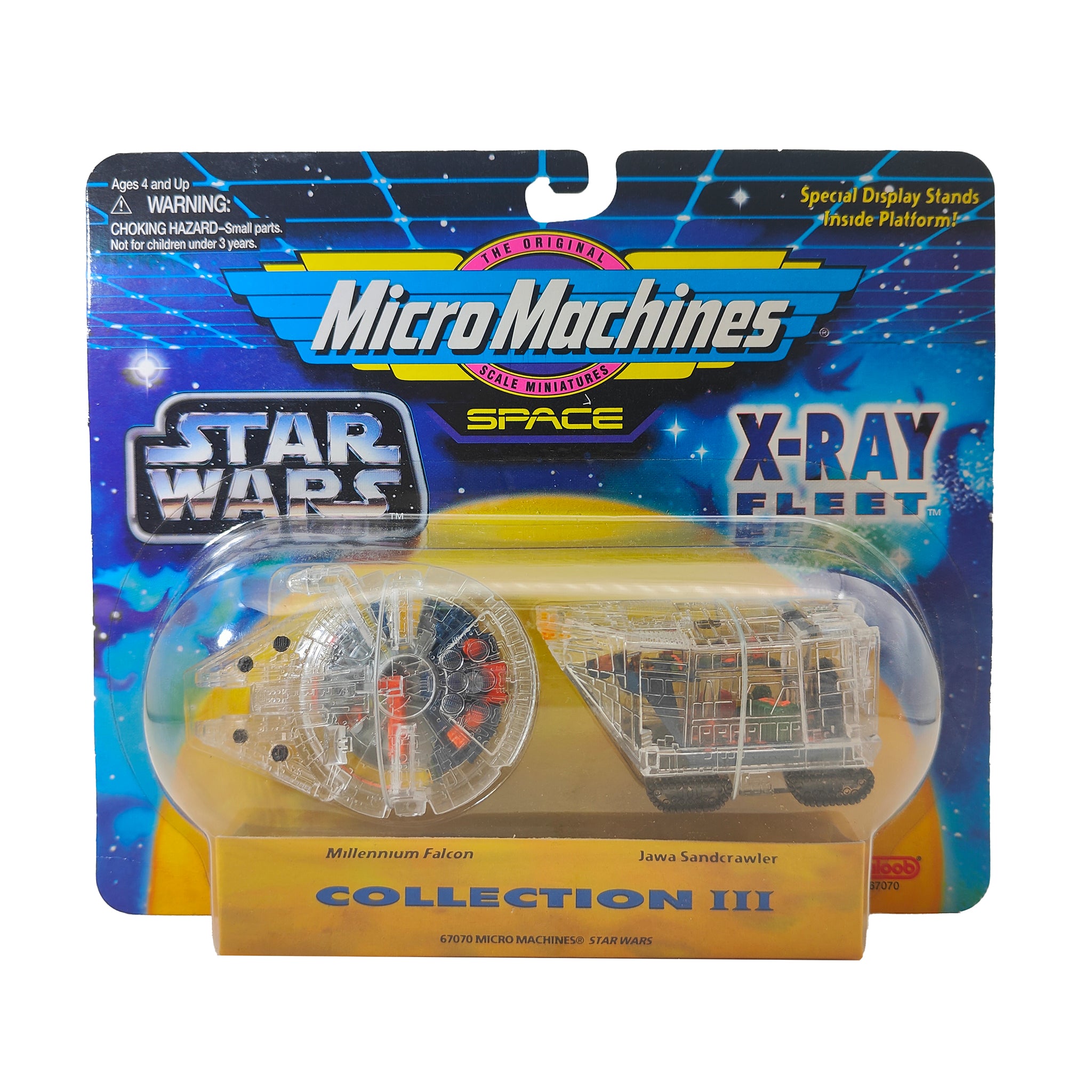 Star Wars Micro Machines X Ray Fleet Collection III  Millenium Falcon Sandcrawler – Star Wars, Galoob, 2 cm, 1996, pre-owned collector piece, Uncanny Collectibles Dublin Ireland