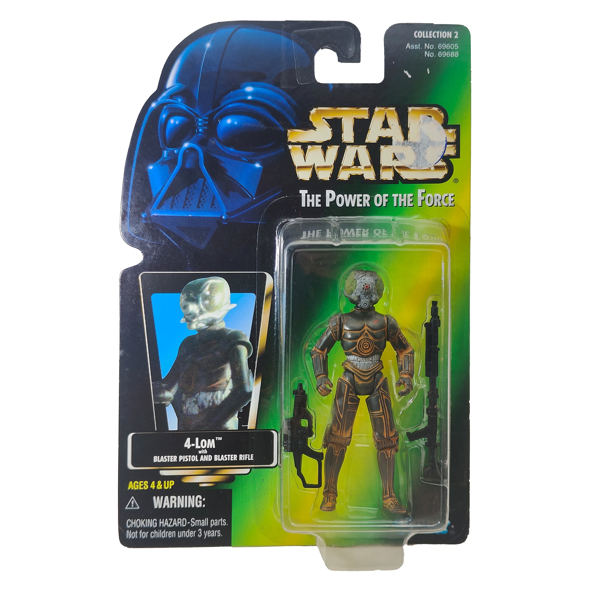 Star Wars Power of The Force 4-Lom Kenobi 3.75 Inch Action Figure 1996 Green Card – Star Wars, Hasbro, 9.5 cm, 1996, pre-owned collector piece, Uncanny Collectibles Dublin Ireland
