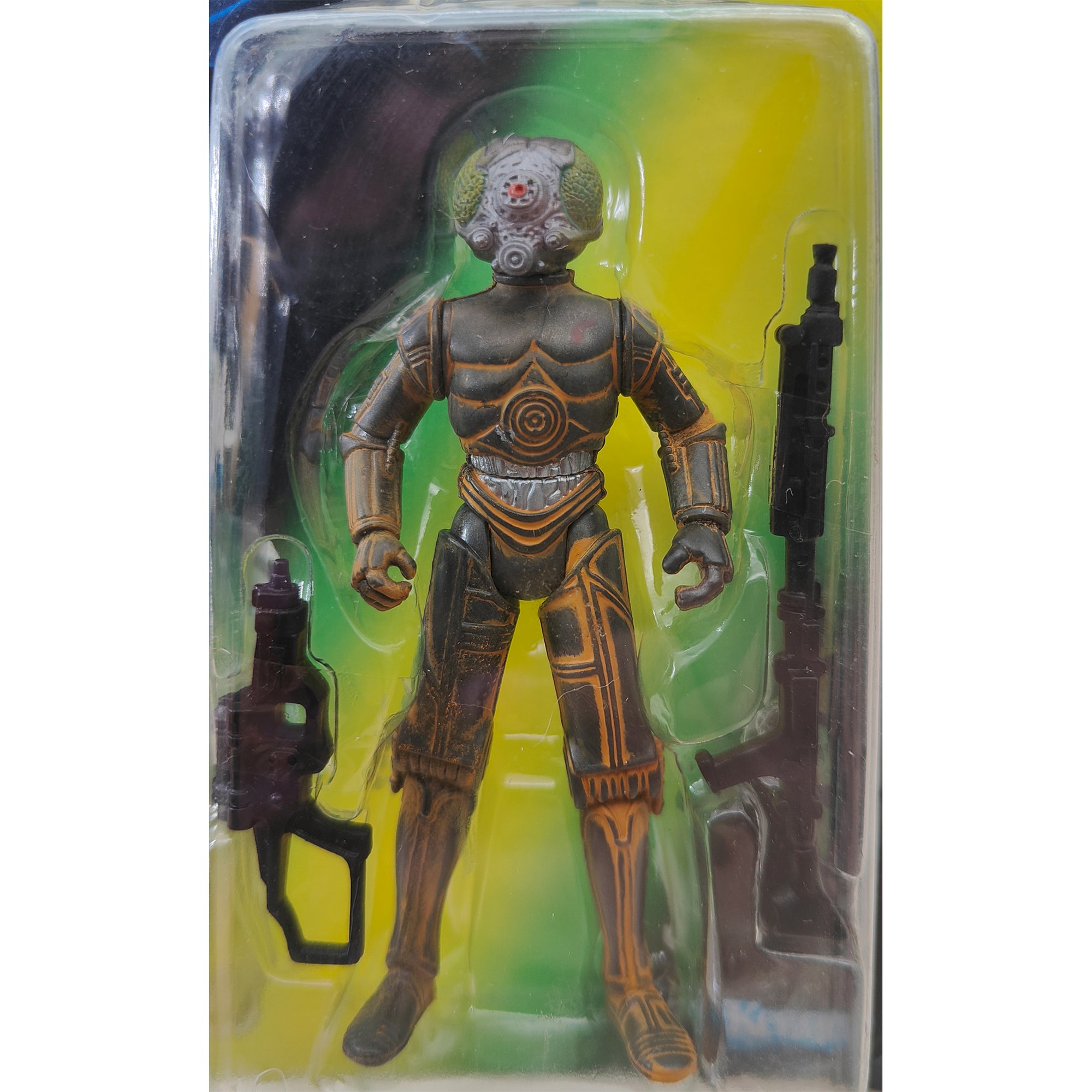 Star Wars Power of The Force 4-Lom Kenobi 3.75 Inch Action Figure 1996 Green Card