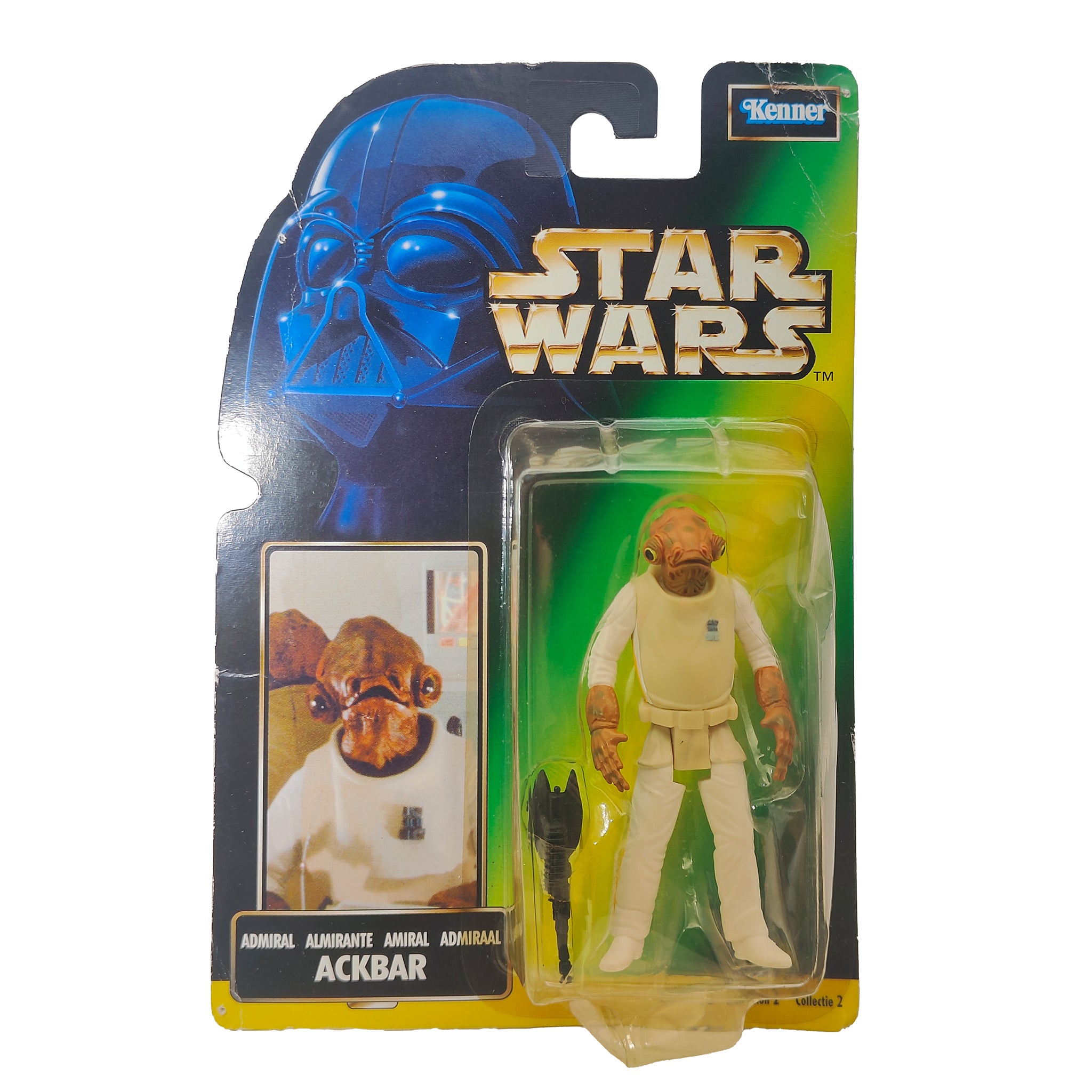 Star Wars Power of The Force Admiral Ackbar 3.75 Inch Action Figure 1998 – Star Wars, Hasbro, 9.5 cm, 1998, pre-owned collector piece, Uncanny Collectibles Dublin Ireland