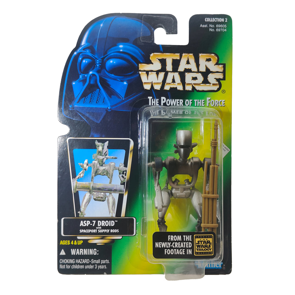 Star Wars Power of The Force ASP-7 Droid  3.75 Inch Action Figure 1996 – Star Wars, Hasbro, 9.5 cm, 1996, pre-owned collector piece, Uncanny Collectibles Dublin Ireland