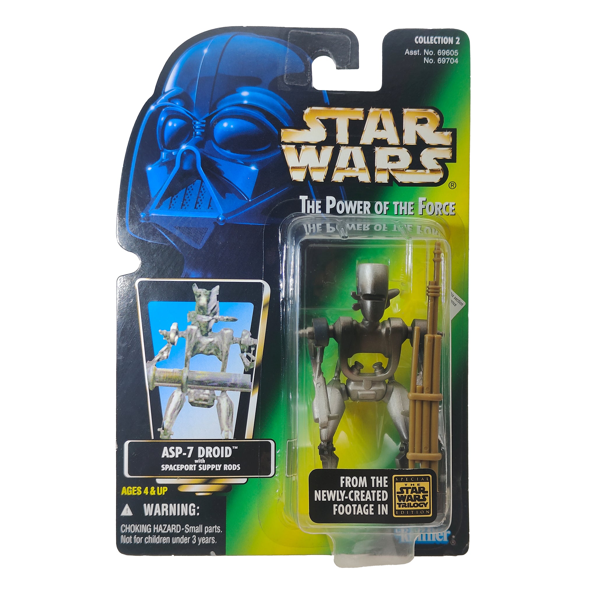 Star Wars Power of The Force ASP-7 Droid  3.75 Inch Action Figure 1996 – Star Wars, Hasbro, 9.5 cm, 1996, pre-owned collector piece, Uncanny Collectibles Dublin Ireland