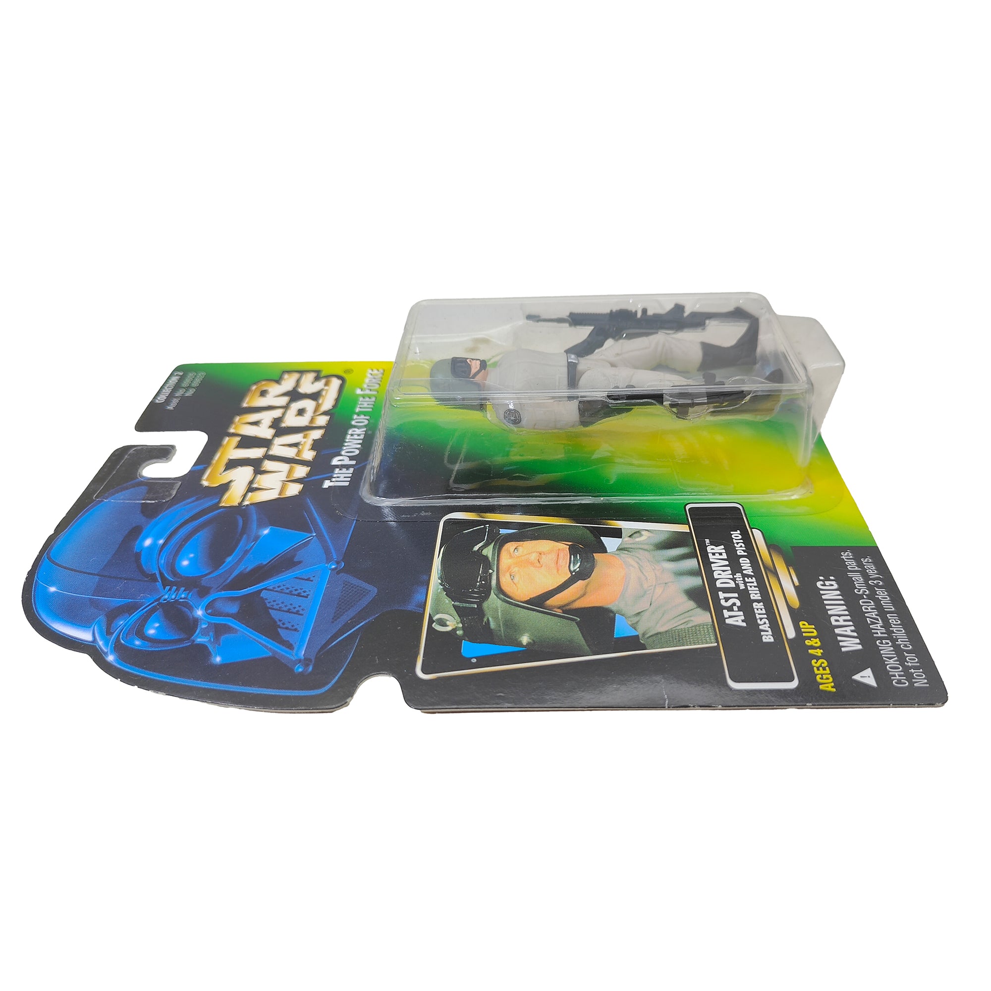 Star Wars Power of The Force AT-ST Driver 3.75 Inch Action Figure 1996 Green Card