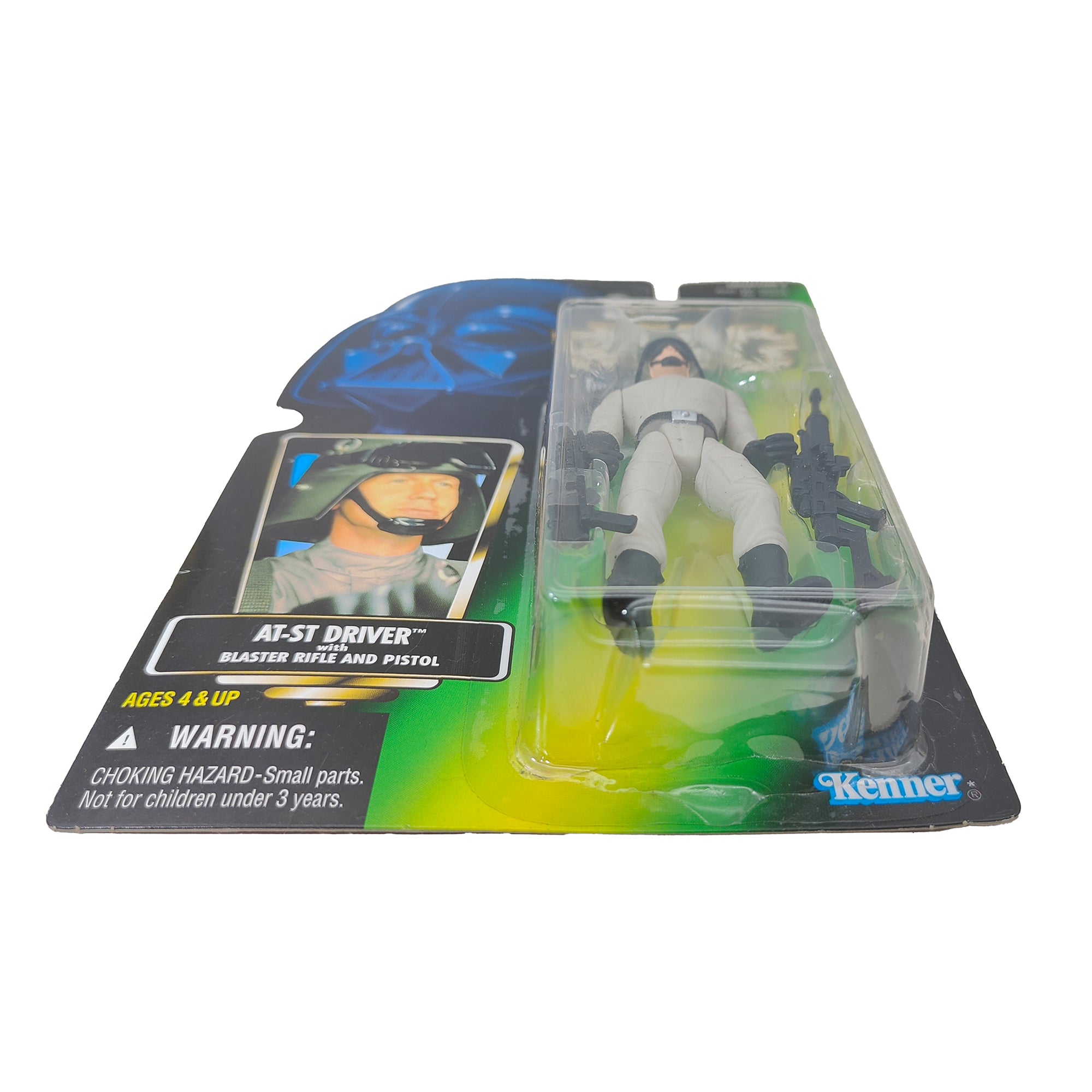 Star Wars Power of The Force AT-ST Driver 3.75 Inch Action Figure 1996 Green Card