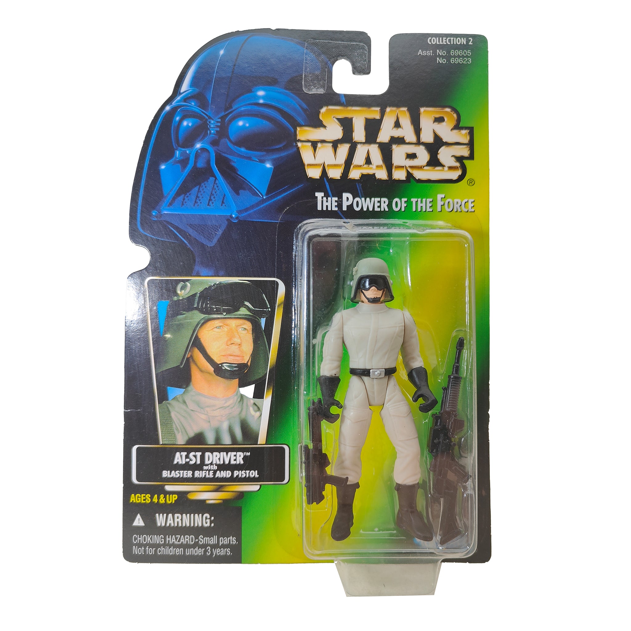 Star Wars Power of The Force AT-ST Driver 3.75 Inch Action Figure 1996 Green Card – Star Wars, Hasbro, 9.5 cm, 1996, pre-owned collector piece, Uncanny Collectibles Dublin Ireland