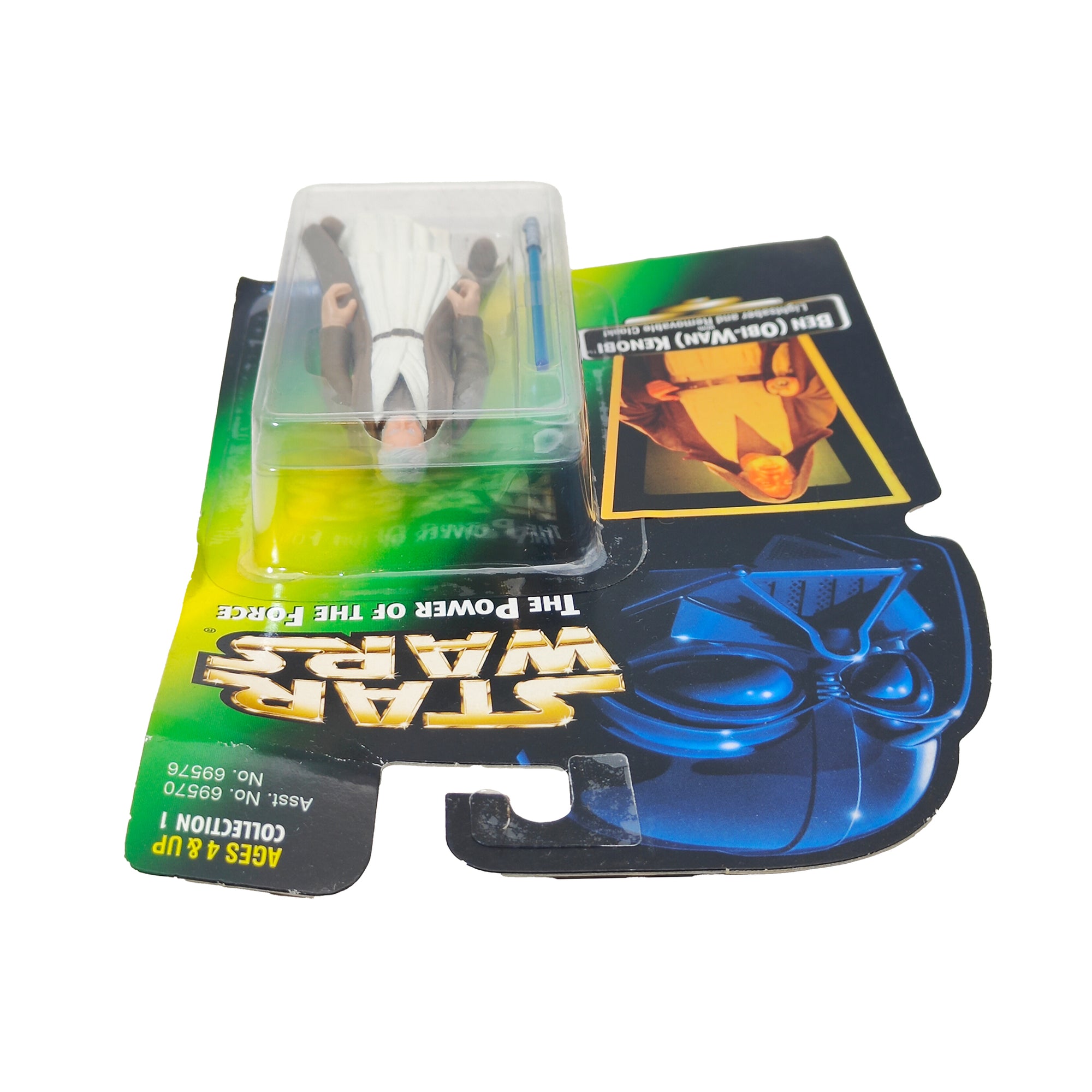 Star Wars Power of The Force Ben Obi Wan Kenobi 3.75 Inch Action Figure 1996 Green Card