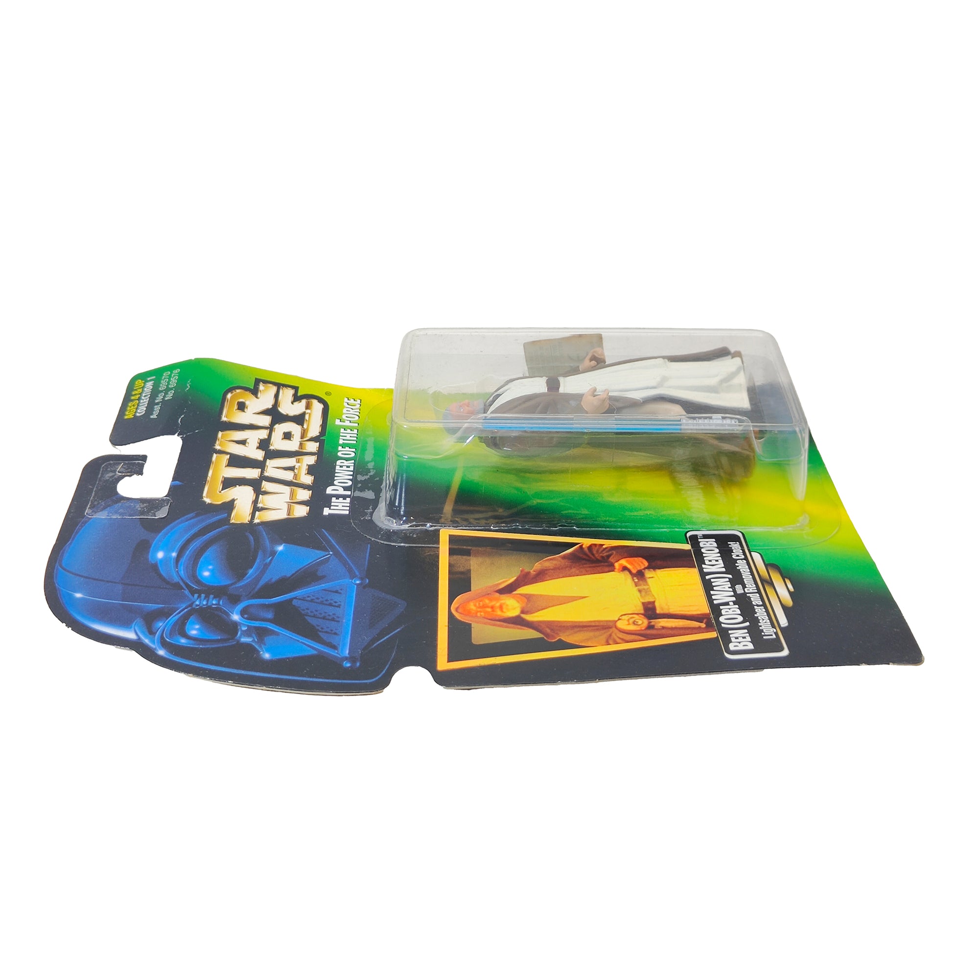 Star Wars Power of The Force Ben Obi Wan Kenobi 3.75 Inch Action Figure 1996 Green Card