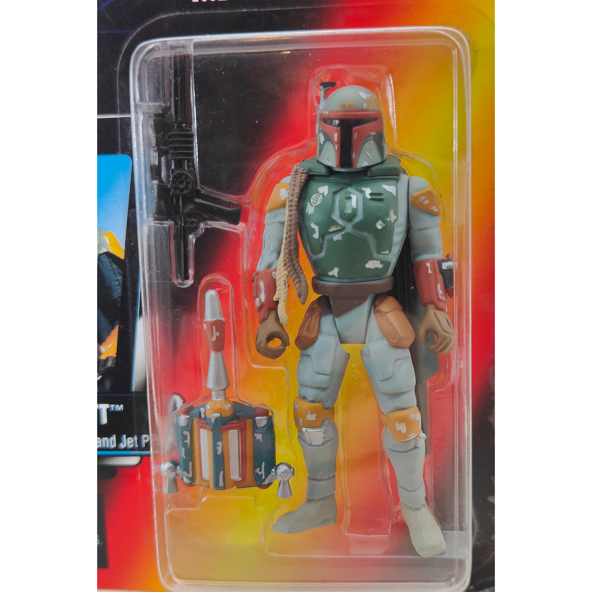 Star Wars Power of The Force Boba Fett 3.75 Inch Action Figure 1995 Red Card