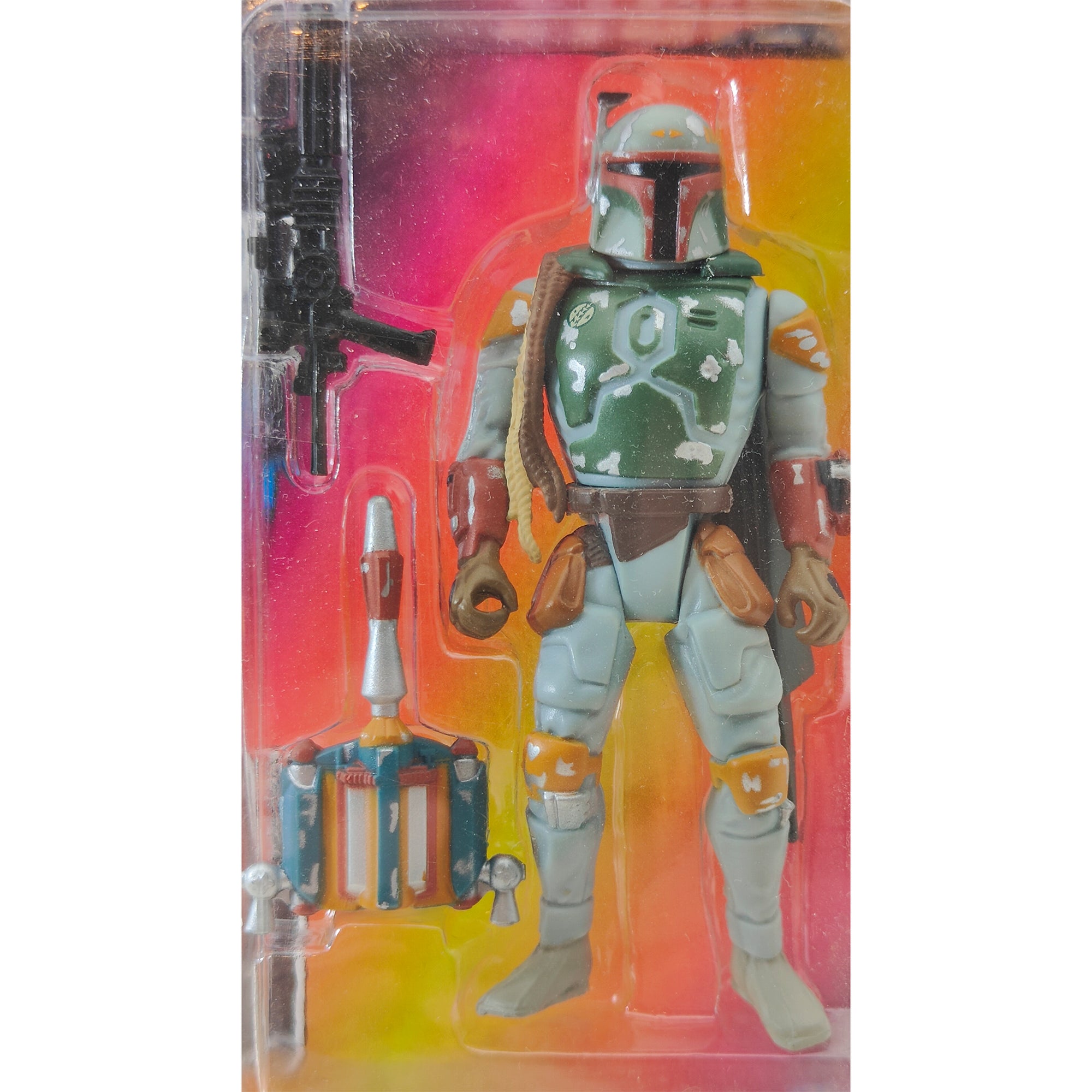 Star Wars Power of The Force Boba Fett 3.75 Inch Action Figure 1995 Red Euro Tri Logo Card