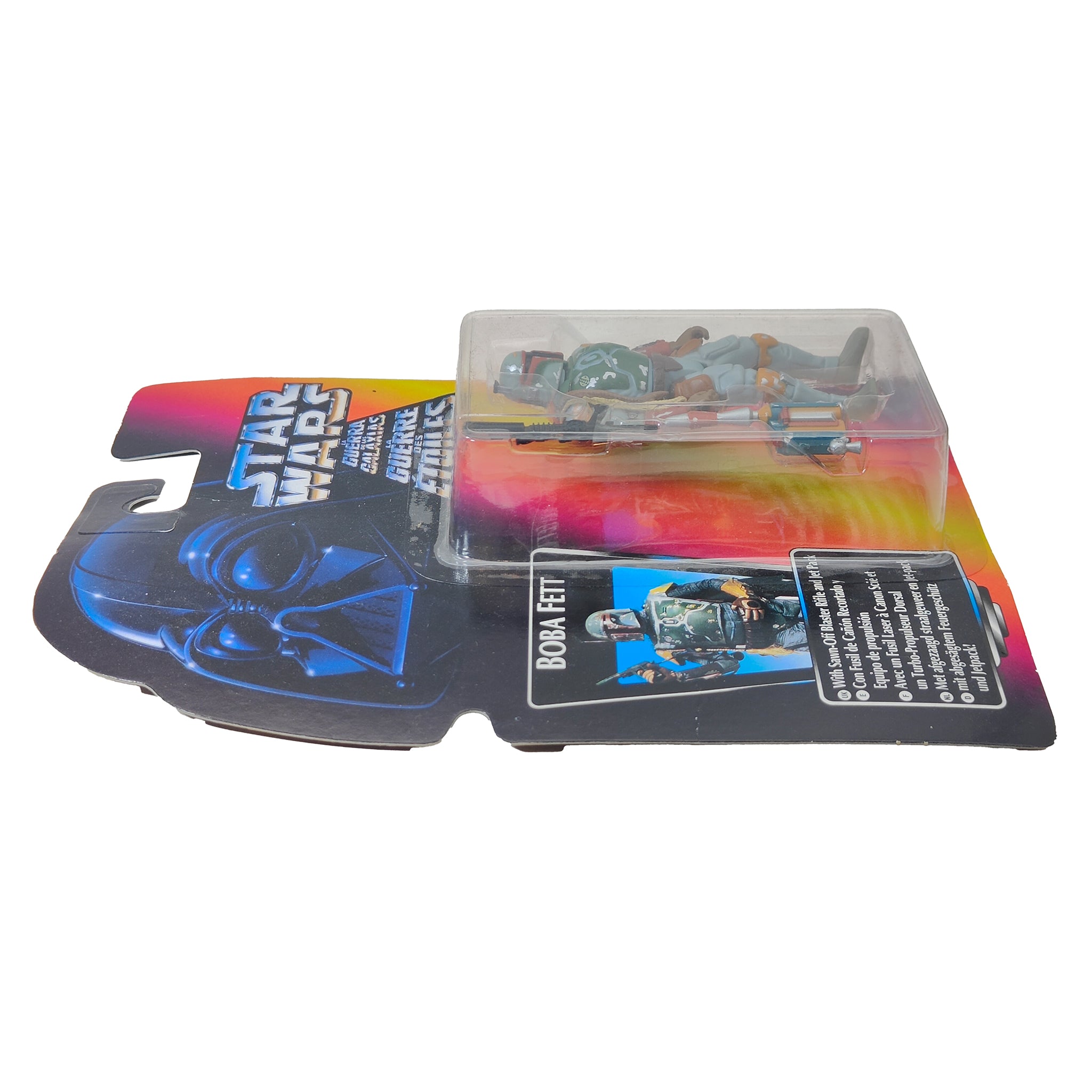 Star Wars Power of The Force Boba Fett 3.75 Inch Action Figure 1995 Red Euro Tri Logo Card – Star Wars, Hasbro, 9.5 cm, 1995, pre-owned collector piece, Uncanny Collectibles Dublin Ireland