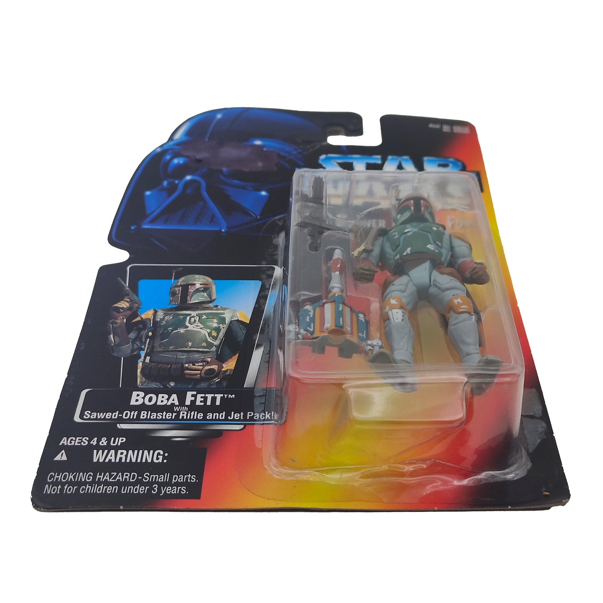 Star Wars Power of The Force Boba Fett 3.75 Inch Action Figure 1995 Red Euro Tri Logo Card – Star Wars, Hasbro, 9.5 cm, 1995, pre-owned collector piece, Uncanny Collectibles Dublin Ireland