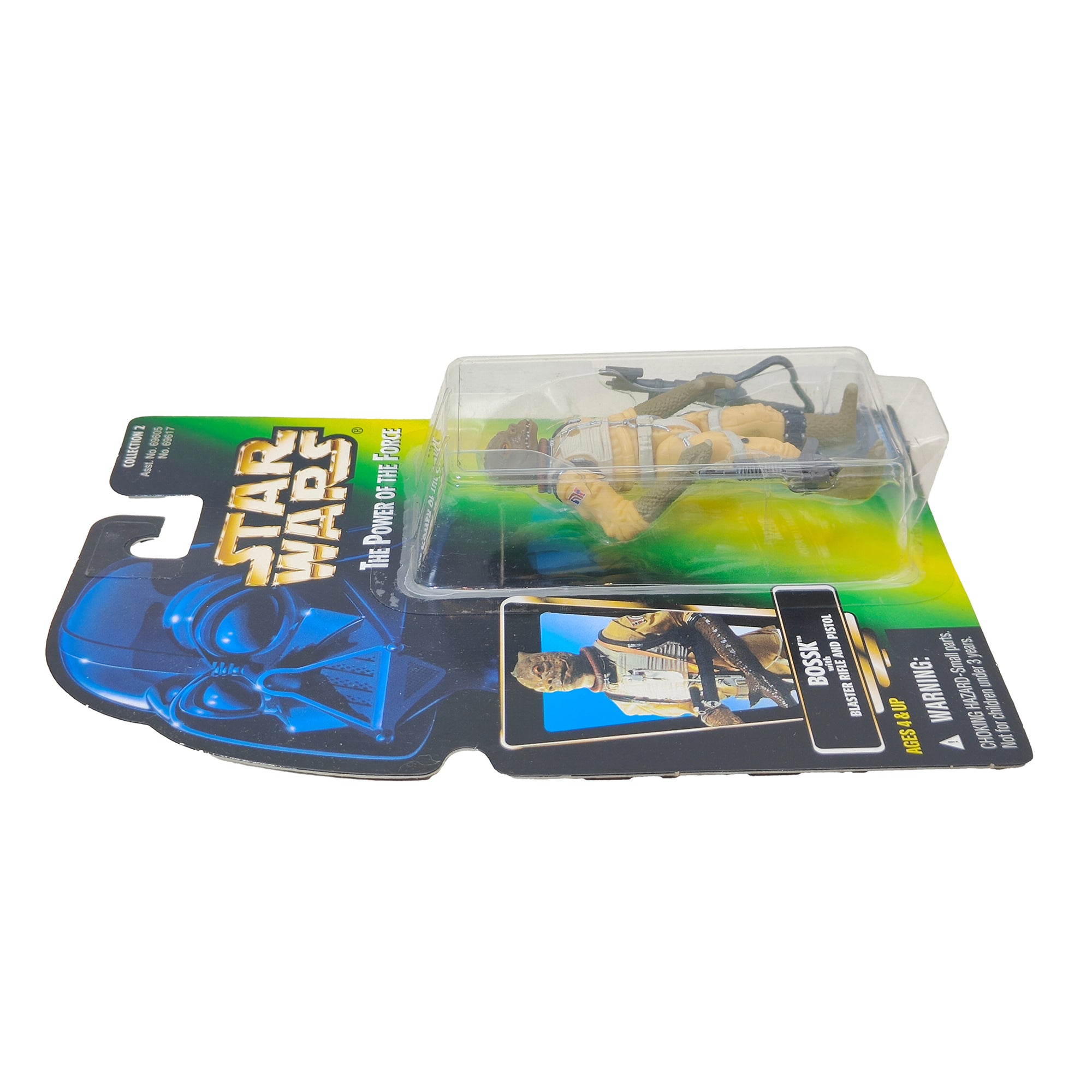 Star Wars Power of The Force Bossk 3.75 Inch Action Figure 1996 Green Card