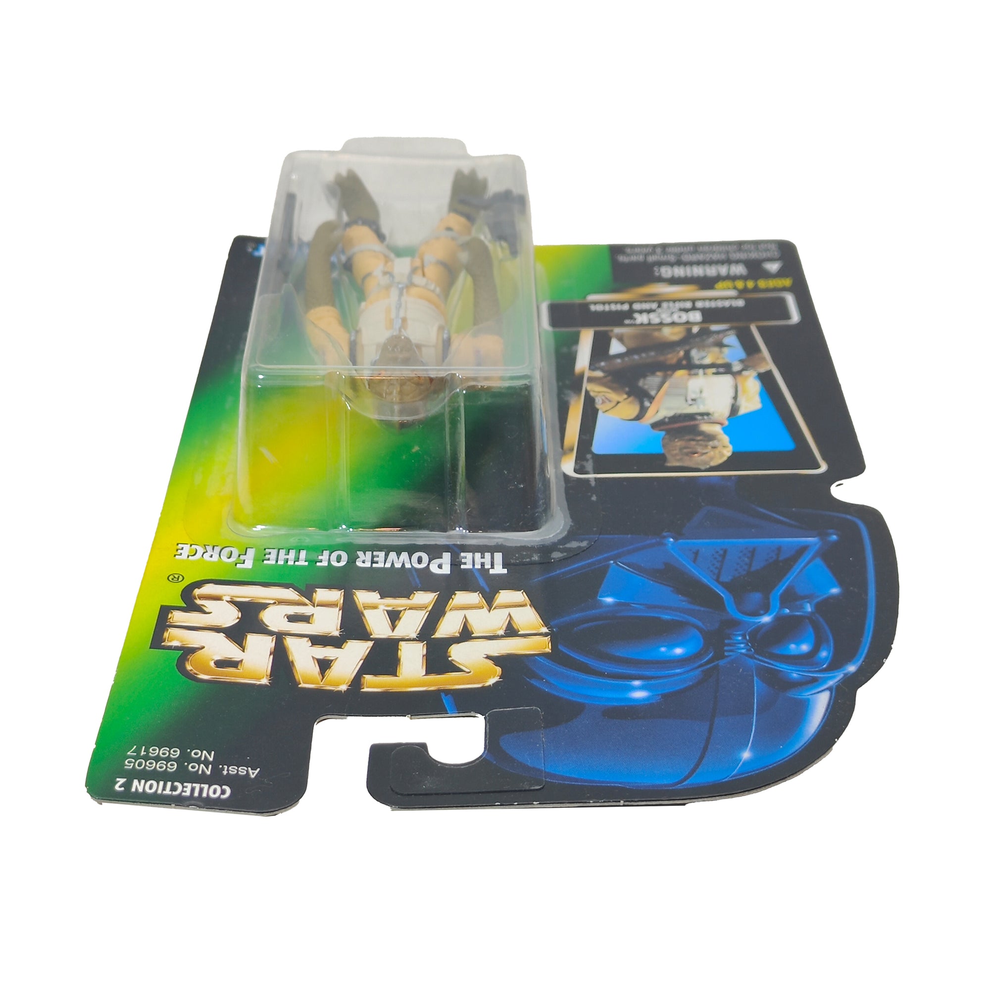 Star Wars Power of The Force Bossk 3.75 Inch Action Figure 1996 Green Card