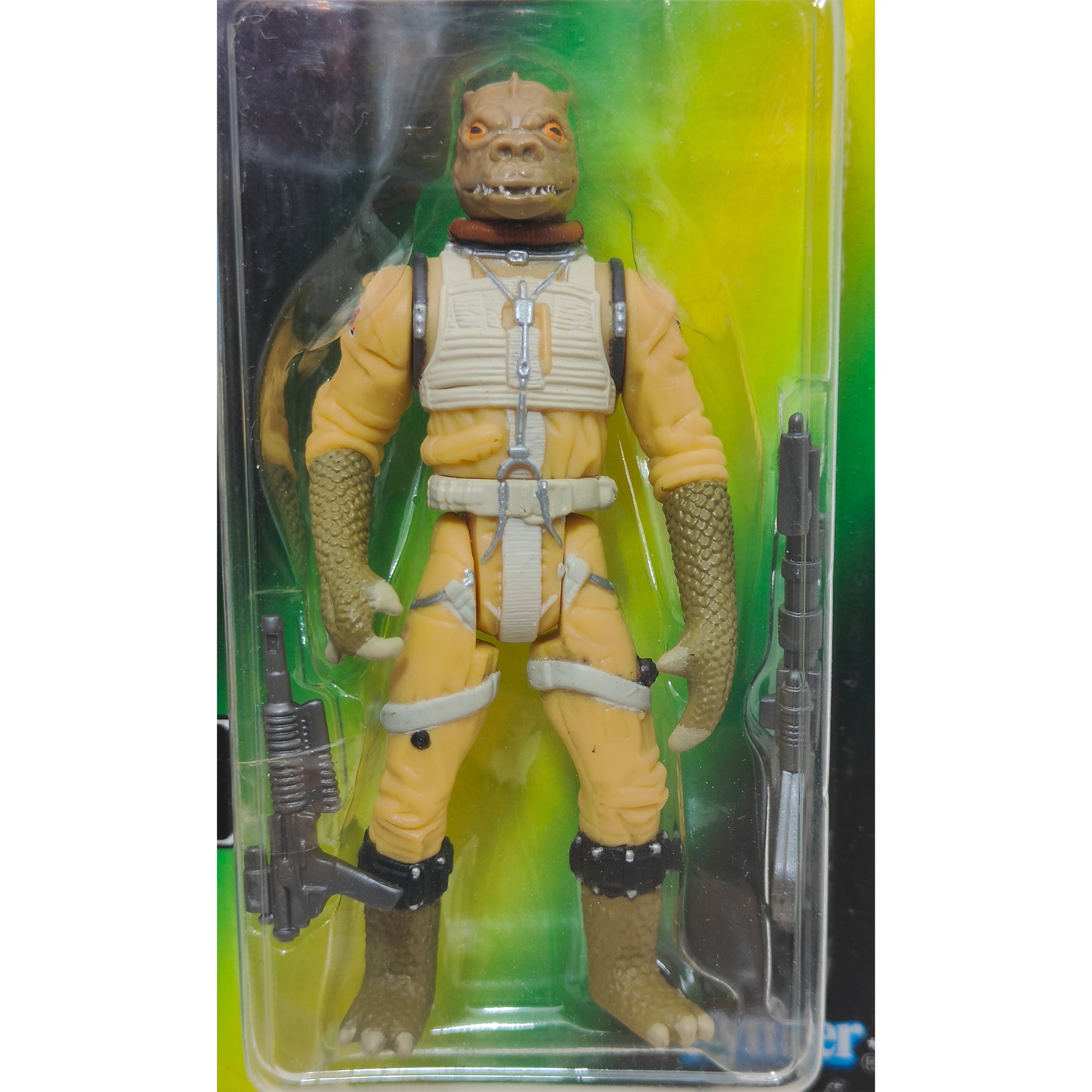 Star Wars Power of The Force Bossk 3.75 Inch Action Figure 1996 Green Card
