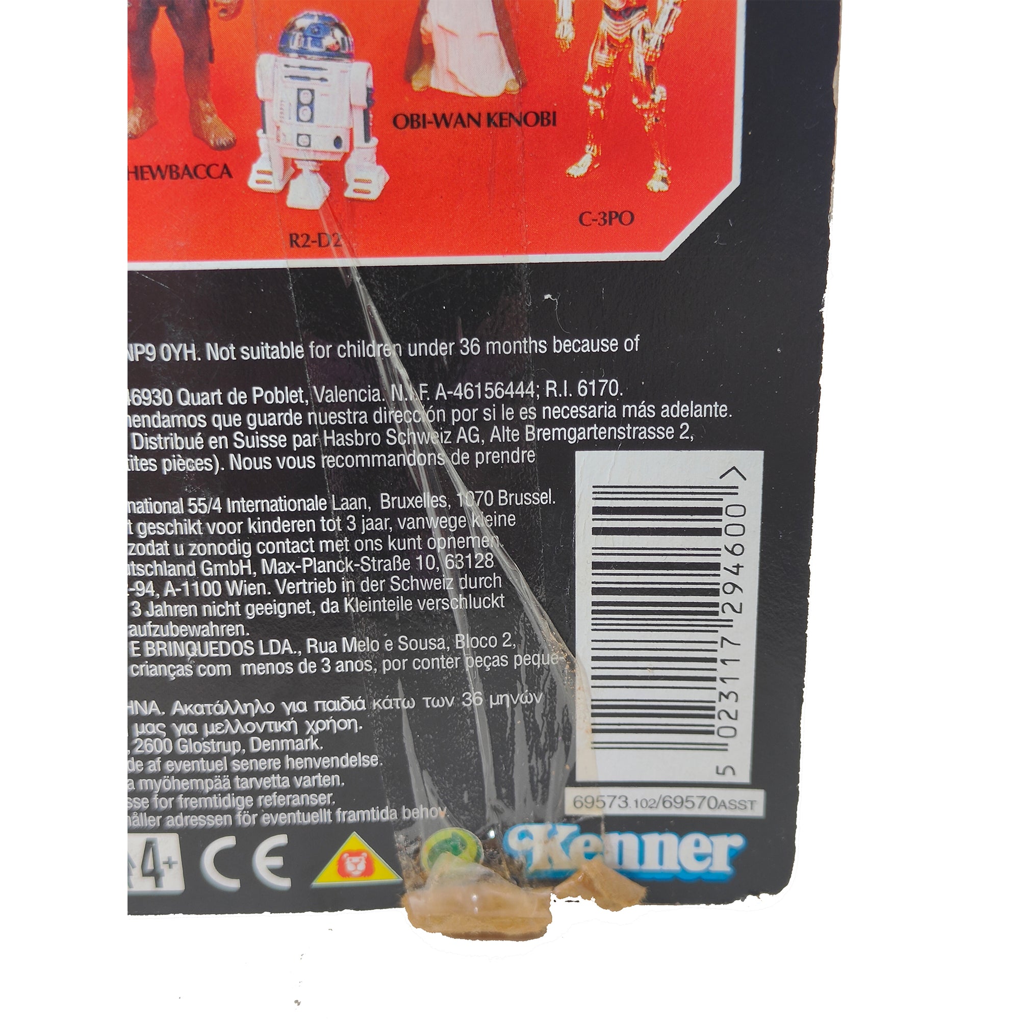Star Wars Power of The Force C-3P0 3.75 Inch Action Figure 1995 Red Euro Tri Logo Card