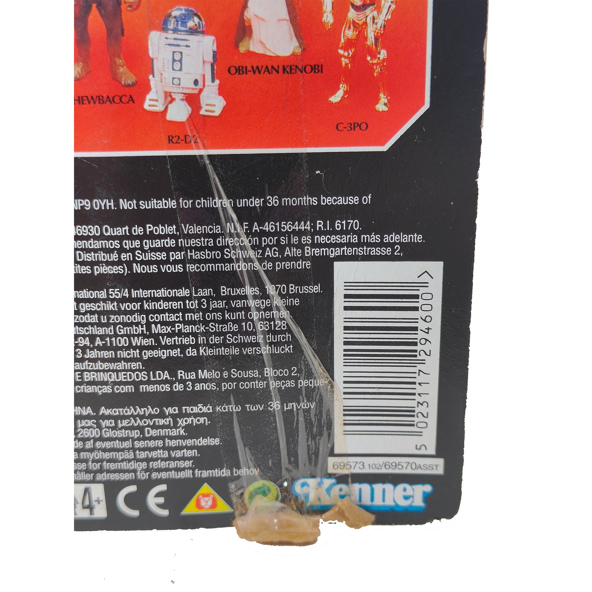 Star Wars Power of The Force C-3P0 3.75 Inch Action Figure 1995 Red Euro Tri Logo Card – Star Wars, Hasbro, 9.5 cm, 1995, pre-owned collector piece, Uncanny Collectibles Dublin Ireland