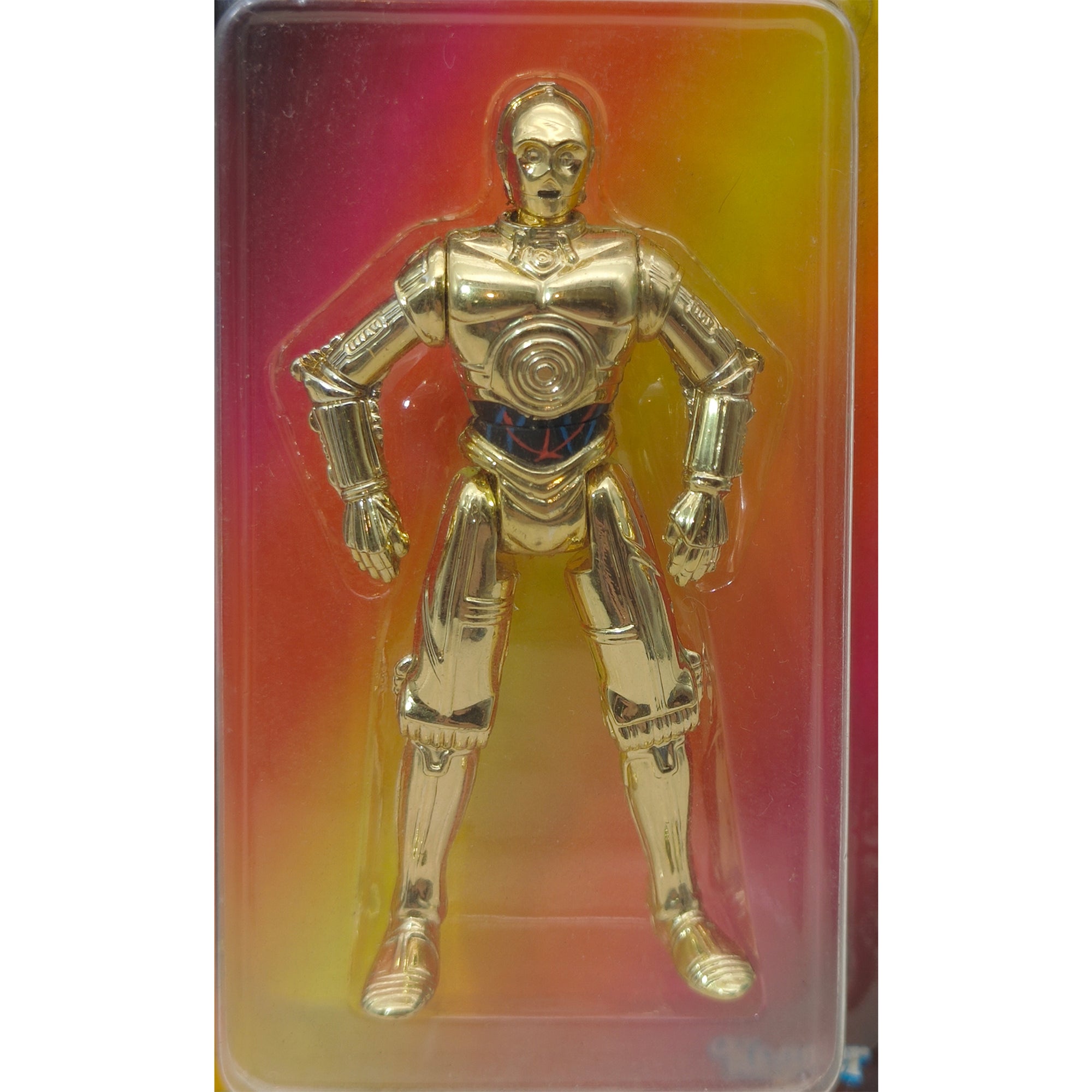 Star Wars Power of The Force C-3P0 3.75 Inch Action Figure 1995 Red Euro Tri Logo Card