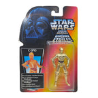 Star Wars Power of The Force C-3P0 3.75 Inch Action Figure 1995 Red Euro Tri Logo Card – Star Wars, Hasbro, 9.5 cm, 1995, pre-owned collector piece, Uncanny Collectibles Dublin Ireland