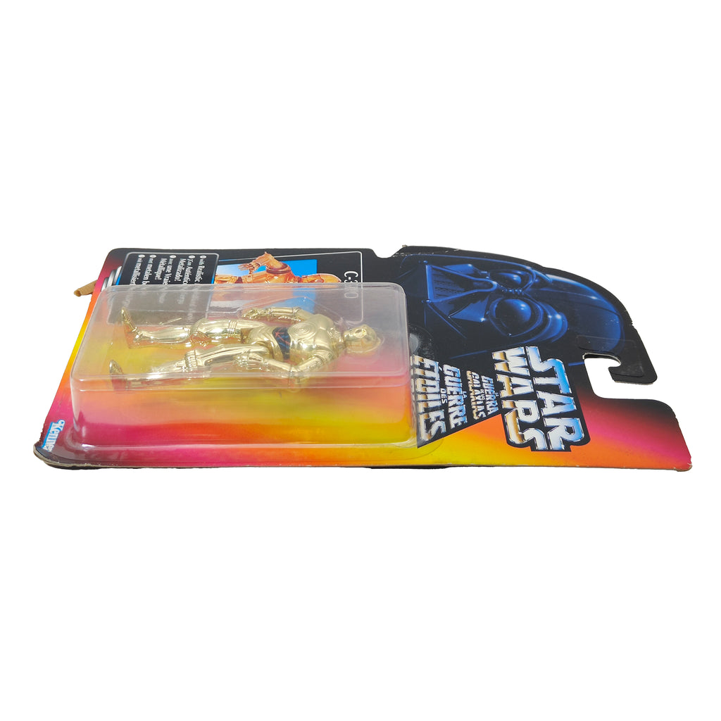 Star Wars Power of The Force C-3P0 3.75 Inch Action Figure 1995 Red Euro Tri Logo Card – Star Wars, Hasbro, 9.5 cm, 1995, pre-owned collector piece, Uncanny Collectibles Dublin Ireland