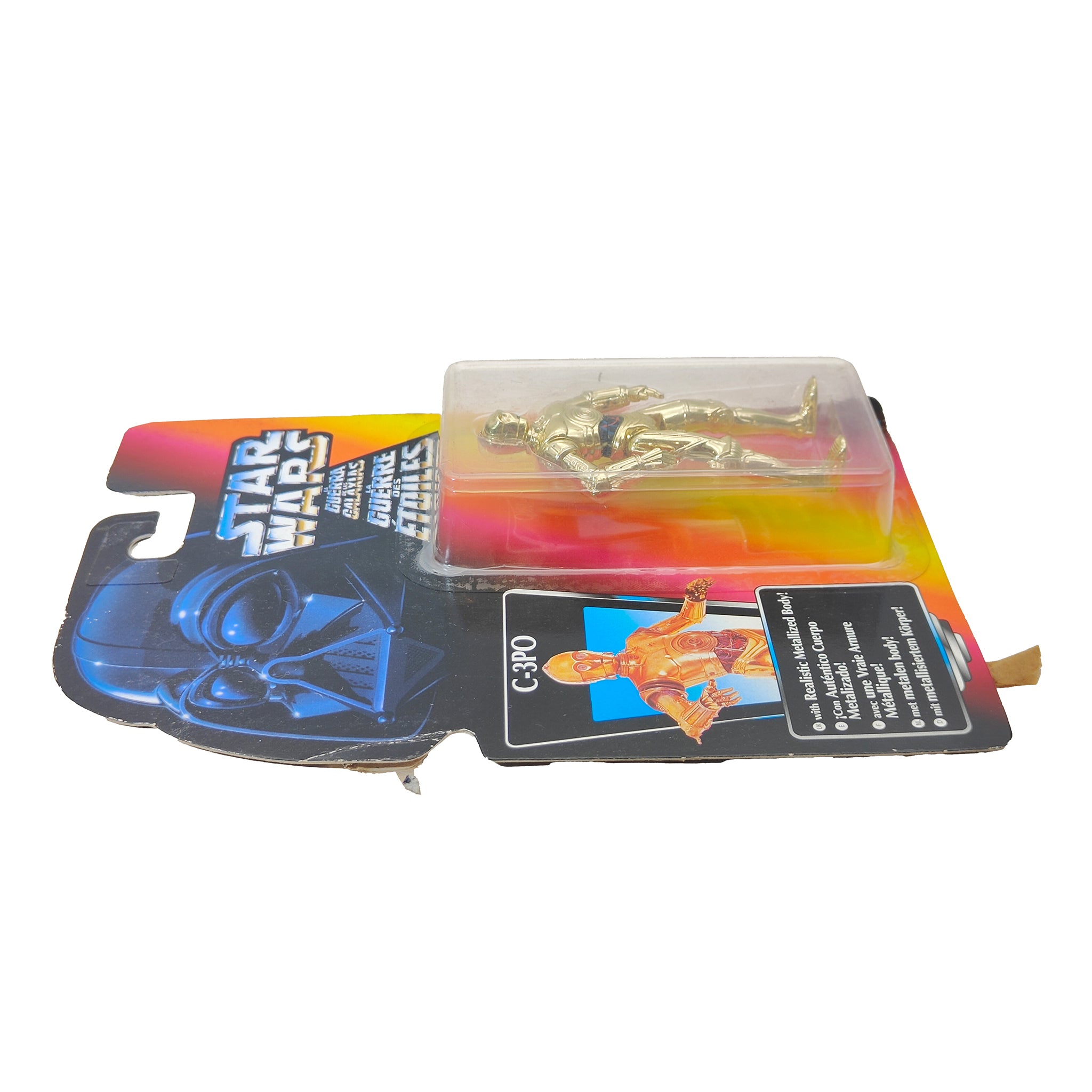 Star Wars Power of The Force C-3P0 3.75 Inch Action Figure 1995 Red Euro Tri Logo Card – Star Wars, Hasbro, 9.5 cm, 1995, pre-owned collector piece, Uncanny Collectibles Dublin Ireland