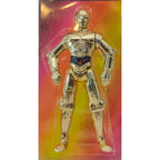 Star Wars Power of The Force C-3P0 Metallic Body 3.75 Inch Action Figure 1995 Red Euro Tri Logo Card – Star Wars, Hasbro, 9.5 cm, 1995, pre-owned collector piece, Uncanny Collectibles Dublin Ireland