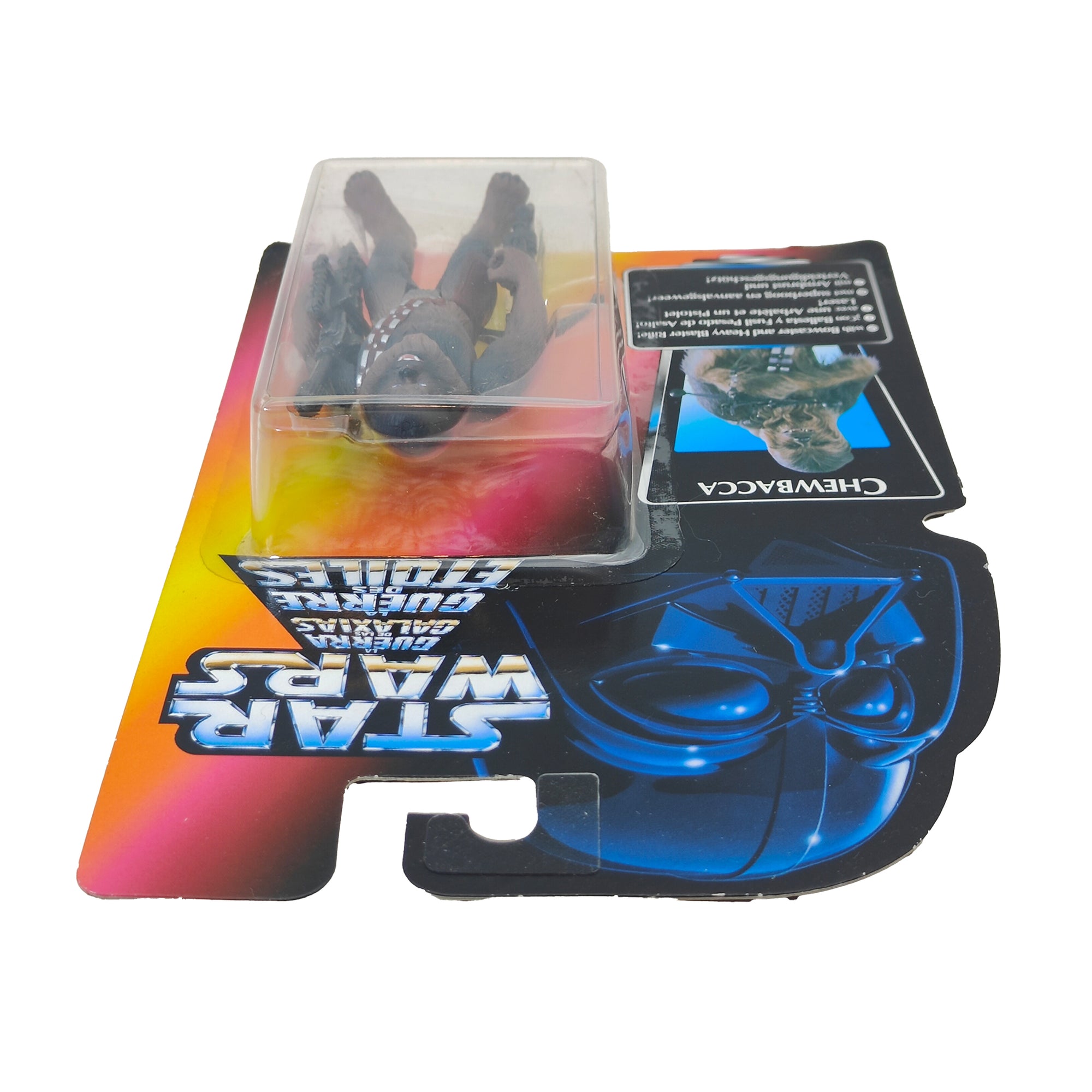 Star Wars Power of The Force Chewbacca 3.75 Inch Action Figure 1995 Red Euro Tri Logo Card