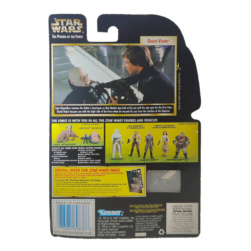Star Wars Power of The Force Darth Vader Removable Helmet 3.75 Inch Action Figure 1997 – Star Wars, Hasbro, 9.5 cm, 1997, pre-owned collector piece, Uncanny Collectibles Dublin Ireland