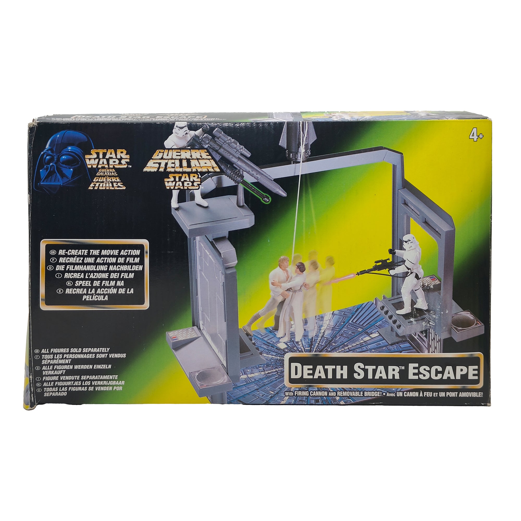 Star Wars Power of The Force Death Star Escape 3.75 Inch Playset 1996 Green Tri Logo Card